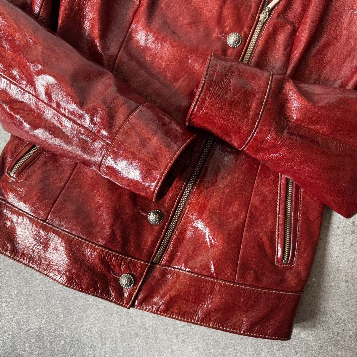 Hysteric Glamour Amazing Vintage Y2K Red Leather Jacket Size S / US 4 / IT 40 - 9 Thumbnail