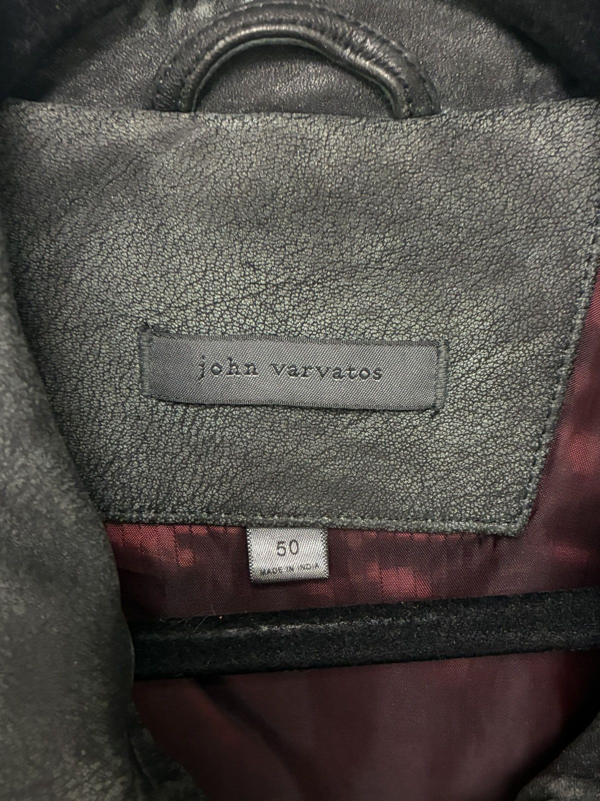 John Varvatos Sorcha Leather Jacket EU 50 USA 40 Size US M / EU 48-50 / 2 - 8 Thumbnail