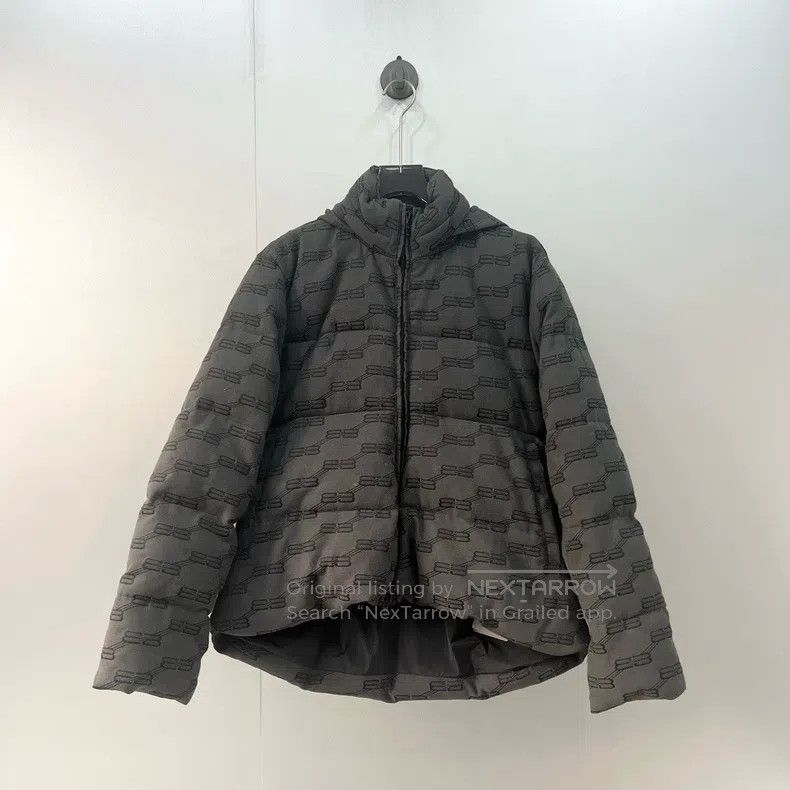 Balenciaga Balenciaga Double B Buckle Printed Padded Jacket Size XXS / US 00 / IT 34 - 1 Thumbnail