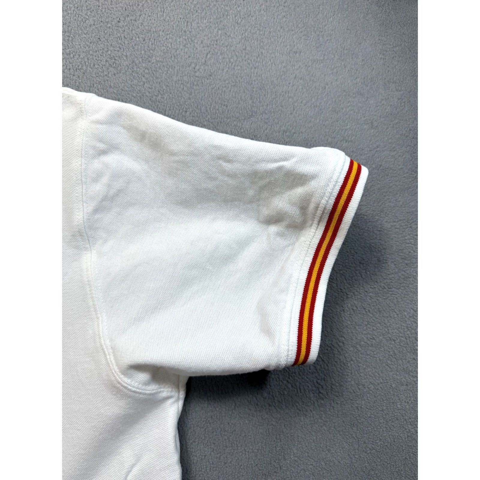 Vintage Copa Davis Sevilla 2011 Tennis Spain Vs Argentina White polo shirt mens size L Size US L / EU 52-54 / 3 - 5 Thumbnail