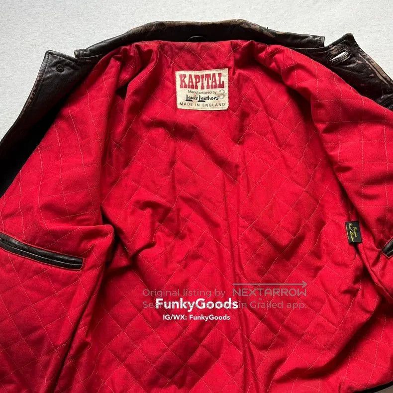 Kapital Kapital × Lewis Leathers Leather Jacket. Size US L / EU 52-54 / 3 - 7 Thumbnail