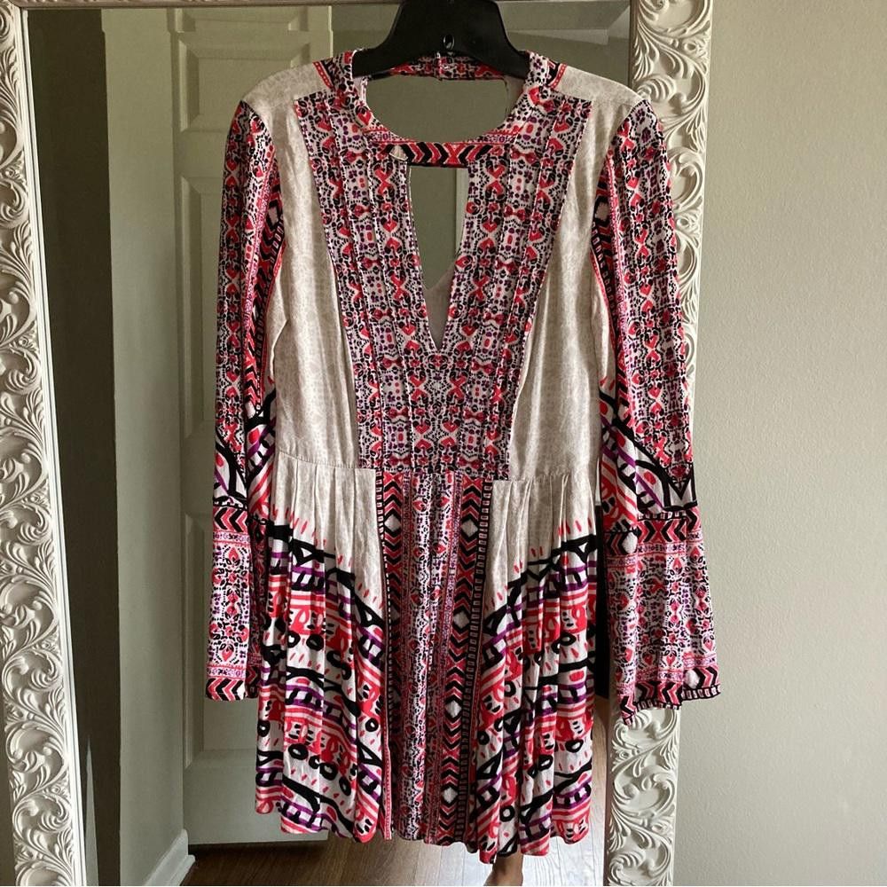 Free People Free People Dresses Free People Tegan Printed Mini Dress Size XS / US 0-2 / IT 36-38 - 5 Thumbnail