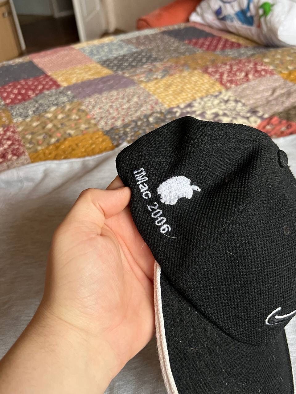 Apple × Nike × Vintage Vintage Apple Imac cap Nike black hat 2006 logo Size ONE SIZE - 5 Thumbnail
