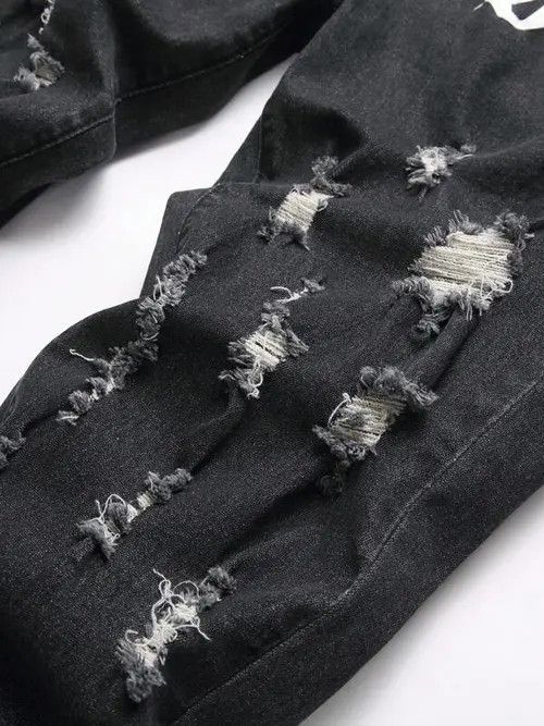 Jean Skinny ripped DRILL TRAP DRIP jeans Size US 36 / EU 52 - 4 Thumbnail