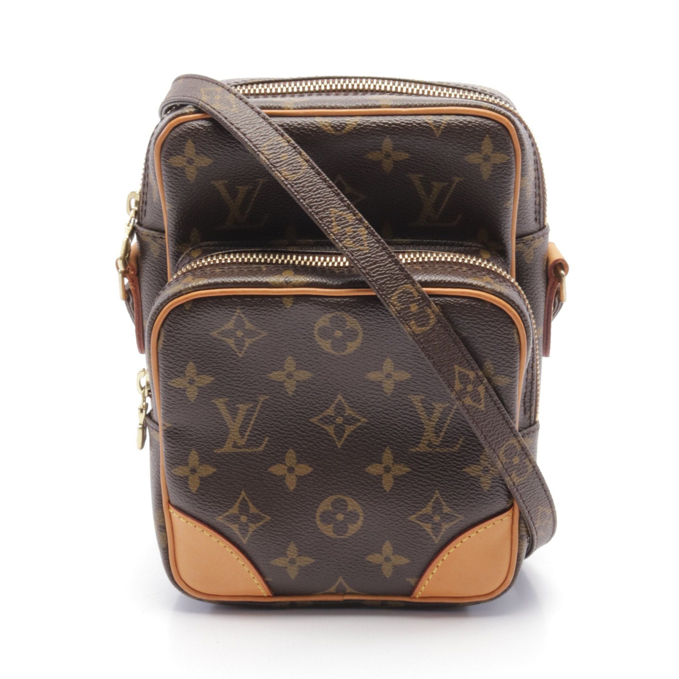 Louis Vuitton Louis Vuitton Amazon Monogram Shoulder Bag Leather Brown Size ONE SIZE - 1 Thumbnail