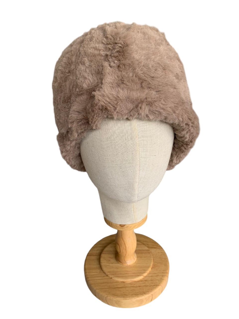 Japanese Brand Fur Mohair Rare design Beanie Hat☠️ Size ONE SIZE - 2 Thumbnail