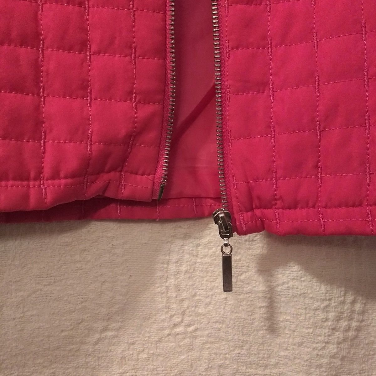 Other For Cynthia Pink Quilted Full Zip Petite Medium Women’s Vest Size M / US 6-8 / IT 42-44 - 5 Thumbnail