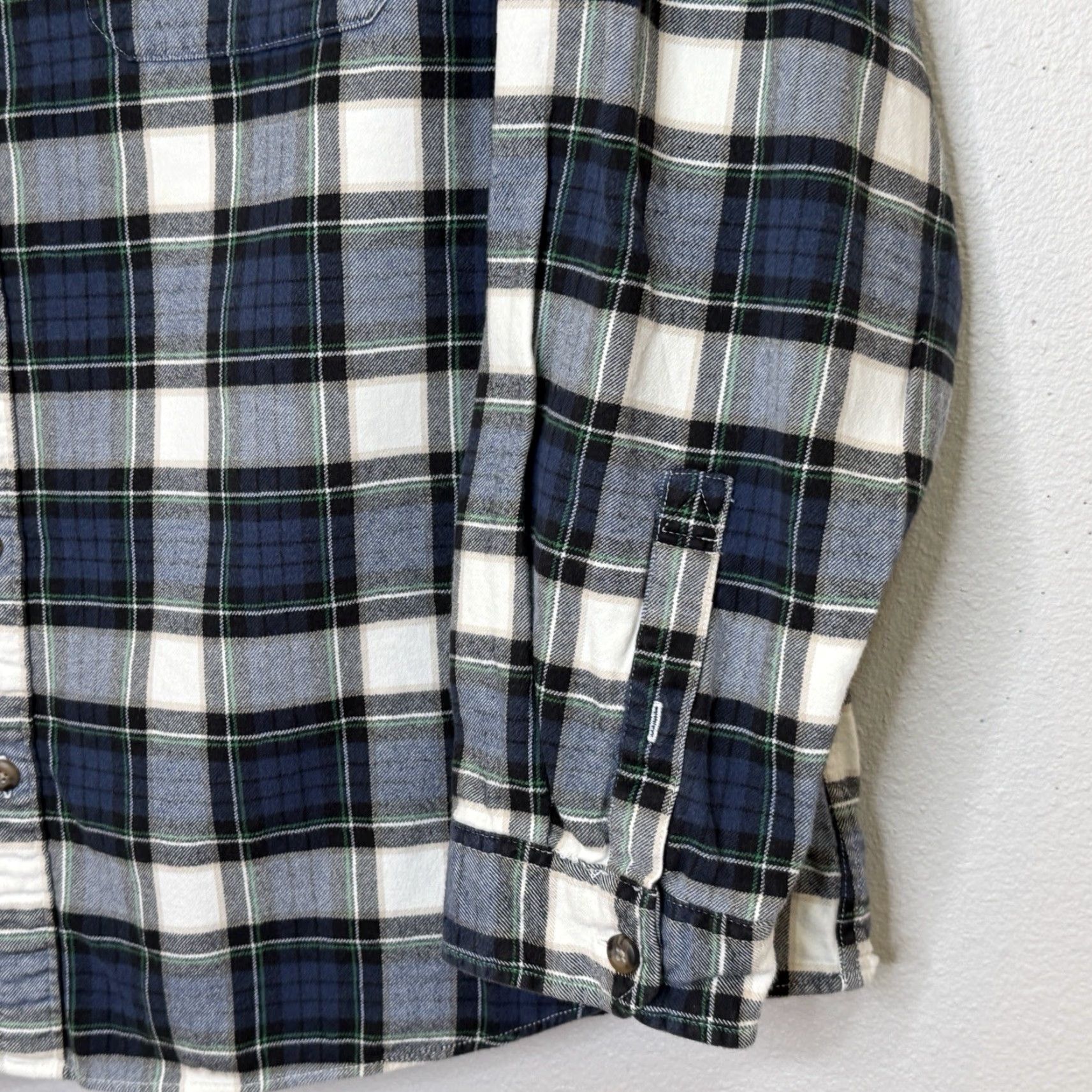 Eddie Bauer Eddie Bauer Button-Down Shirt Mens 3XL Blue Plaid Flannel Cotton Relaxed Fit Long Sleeve Collared Button-Up Size US XXL / EU 58 / 5 - 3 Thumbnail