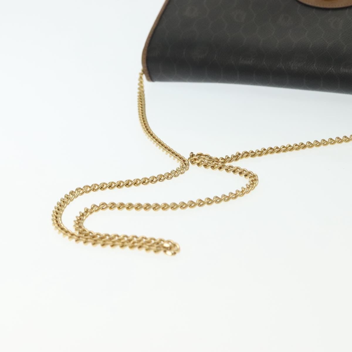 Dior DIOR Honeycomb Canvas Chain Shoulder Bag Pvc Black Gold Size ONE SIZE - 7 Thumbnail
