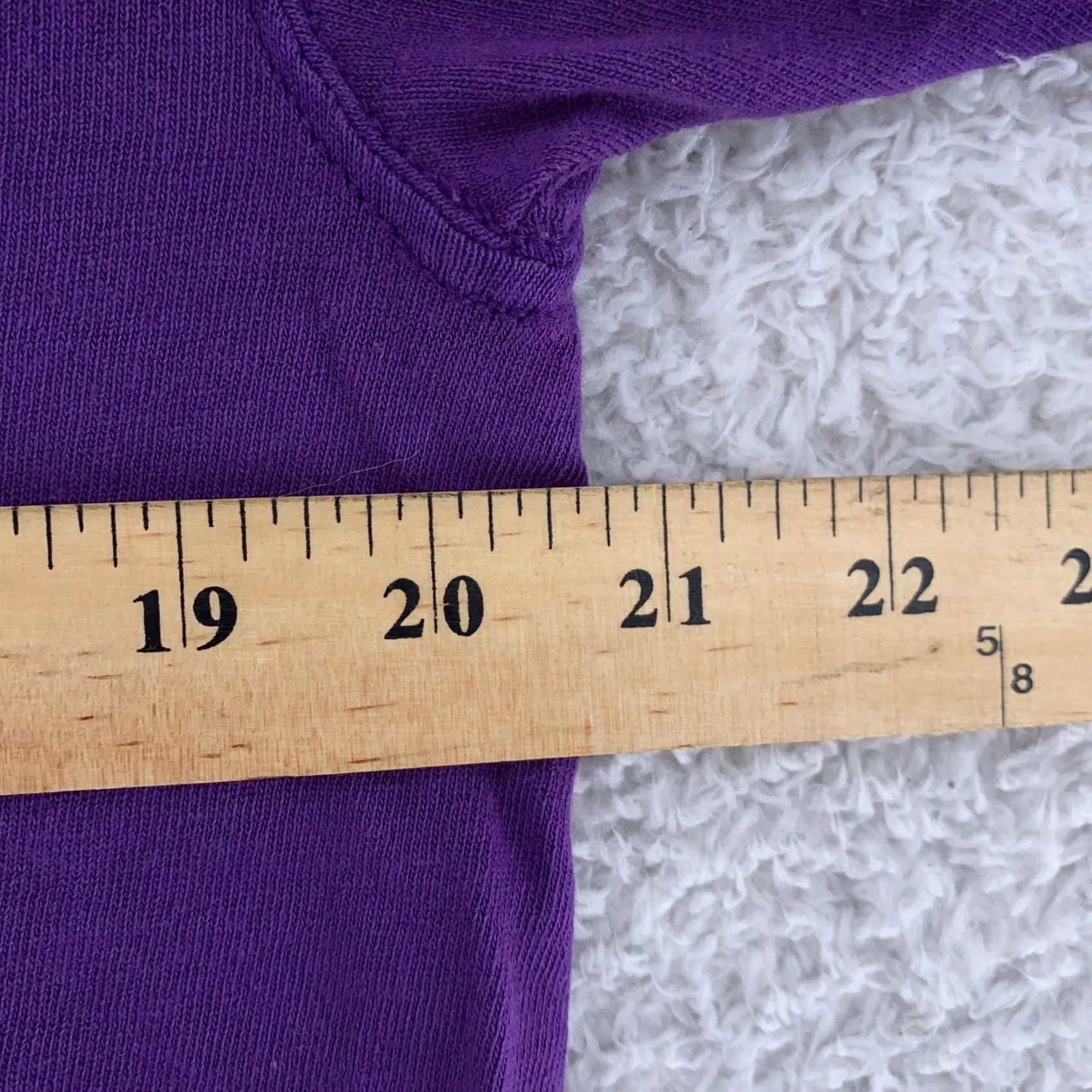 Russell Athletic VINTAGE Russell Athletic Shirt Mens M Purple 90s Crew Neck Short Sleeve Cotton Heavyweight Size US M / EU 48-50 / 2 - 6 Thumbnail