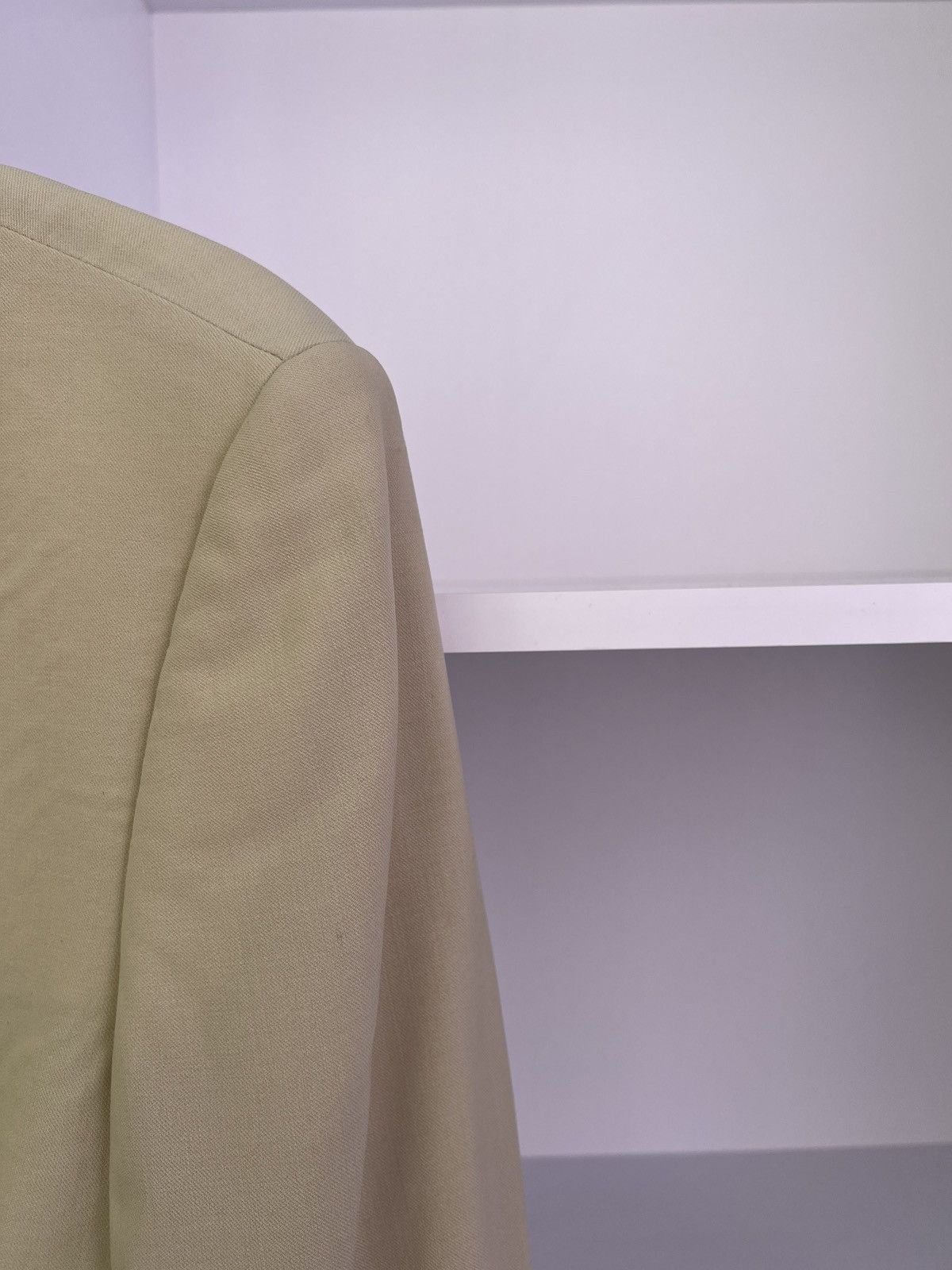 Designer × Escada × Vintage Vintage ESCADA Women's Beige Wool Blazer Jacket Size S / US 4 / IT 40 - 13 Thumbnail