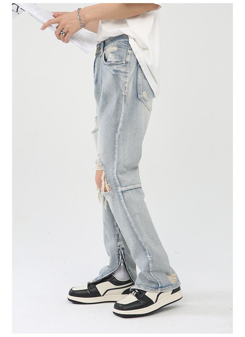 Japanese Brand High street trend hip hop retro washed ripped jeans Size US 32 / EU 48 - 4 Thumbnail