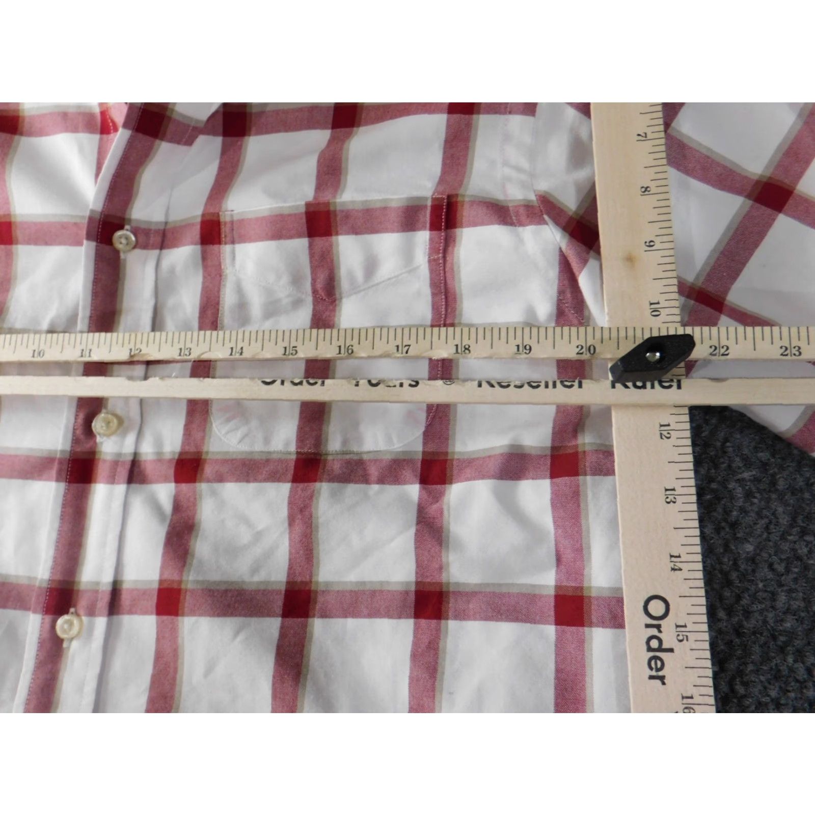 Cremieux Cremieux Shirt Mens Medium M Red Plaid Button-Up Collared Long Sleeve Classic Style Size US M / EU 48-50 / 2 - 5 Thumbnail