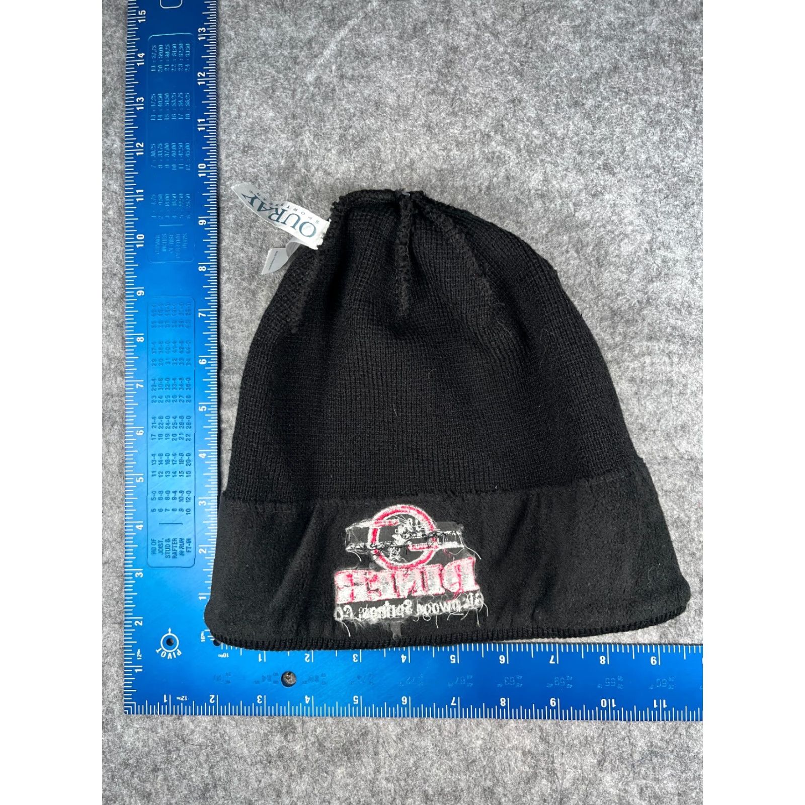 Sunray Sportswear Ouray Sportswear Beanie 19th Street Diner Glenwood Springs Black Knit Acrylic NEW One Size Adult Unisex Adults Size ONE SIZE - 5 Thumbnail