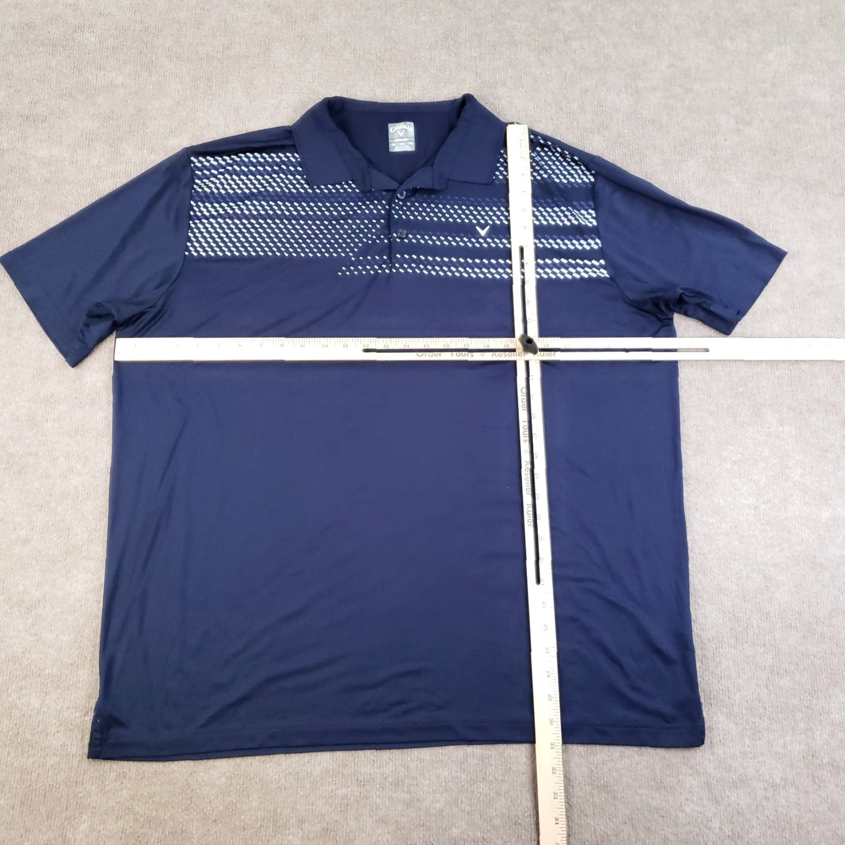 Callaway Callaway Polo Shirt Men 2XL Blue Golf Short Sleeve Stretch Wicking Polo Shirt Size US XXL / EU 58 / 5 - 2 Thumbnail