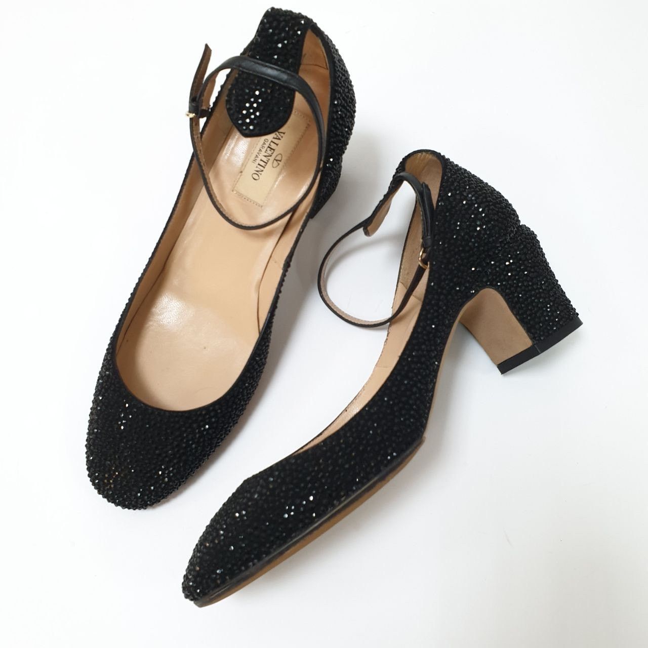 Valentino Valentino Garavani D’Orsay Rhinstone Pumps Heels Sz.38.5 Size US 8.5 / IT 38.5 - 1 Thumbnail
