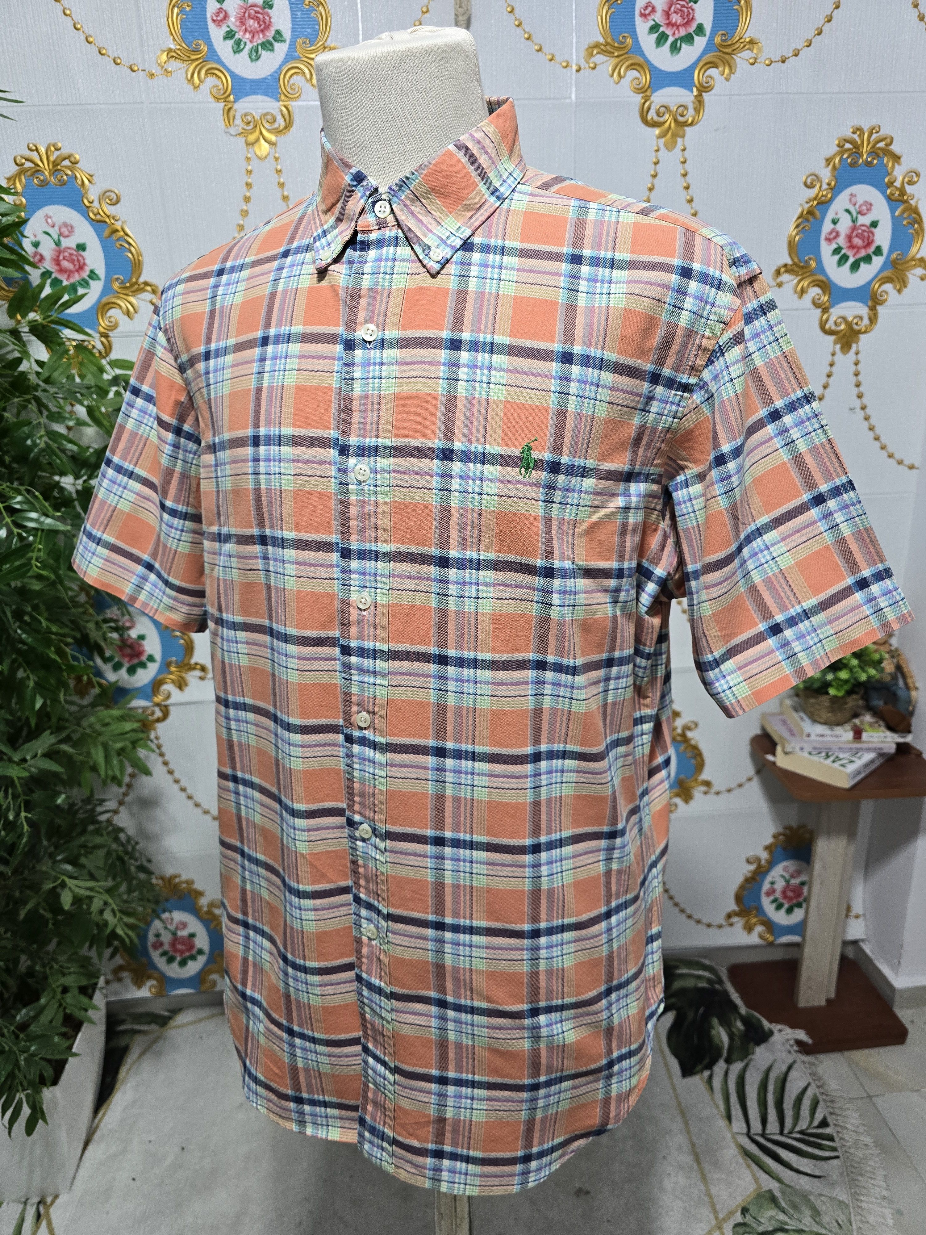 Polo Ralph Lauren Vintage Polo Ralph Lauren men's short-sleeve button-down Size US L / EU 52-54 / 3 - 6 Thumbnail