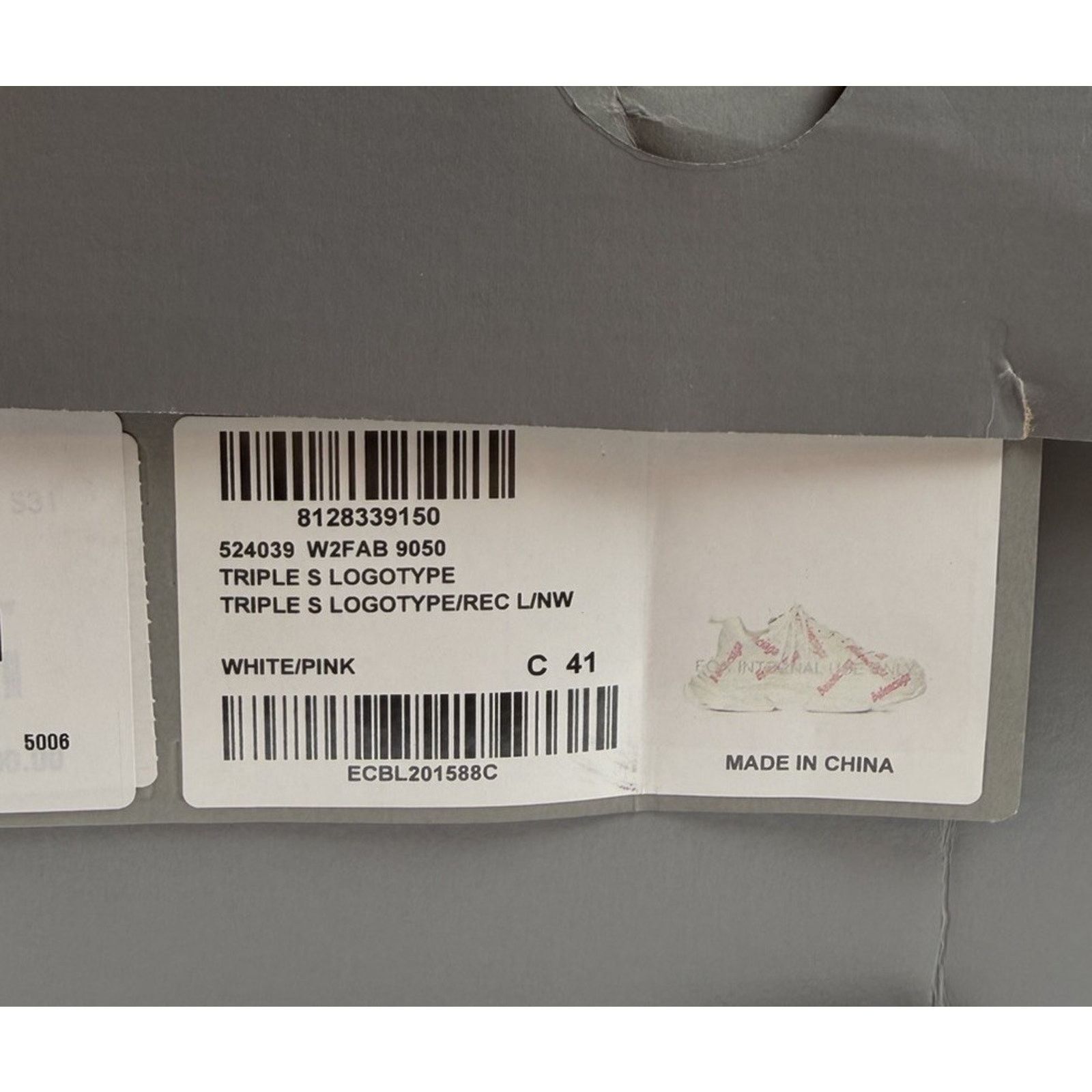Balenciaga Size 41EU/11W - Balenciaga Triple S White Allover Logo NEW! Size US 11 / IT 41 - 10 Thumbnail