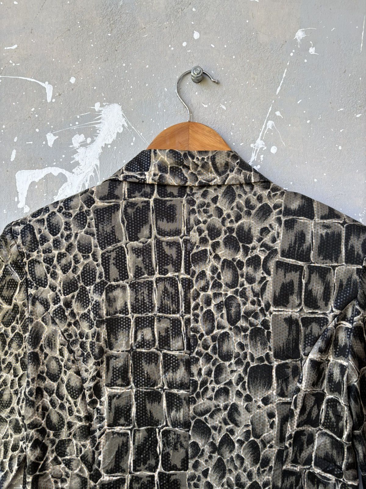 Japanese Brand Vintage Daef Snake Skin Pattern Animal Jacket Blazer Size US XS / EU 42 / 0 - 4 Thumbnail