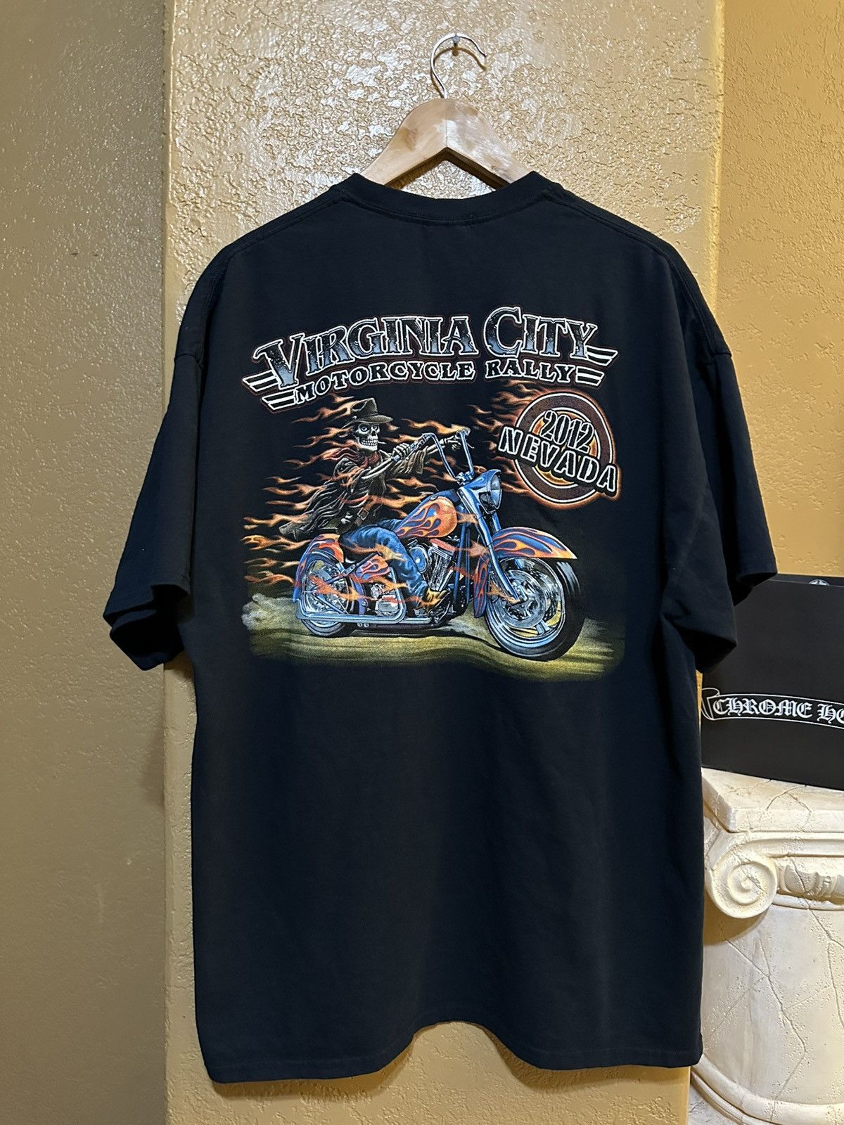 4GSELLER 🔥 Virginia City Flames Motorcycle Rally tee 2XL Size US XXL / EU 58 / 5 - 1 Thumbnail