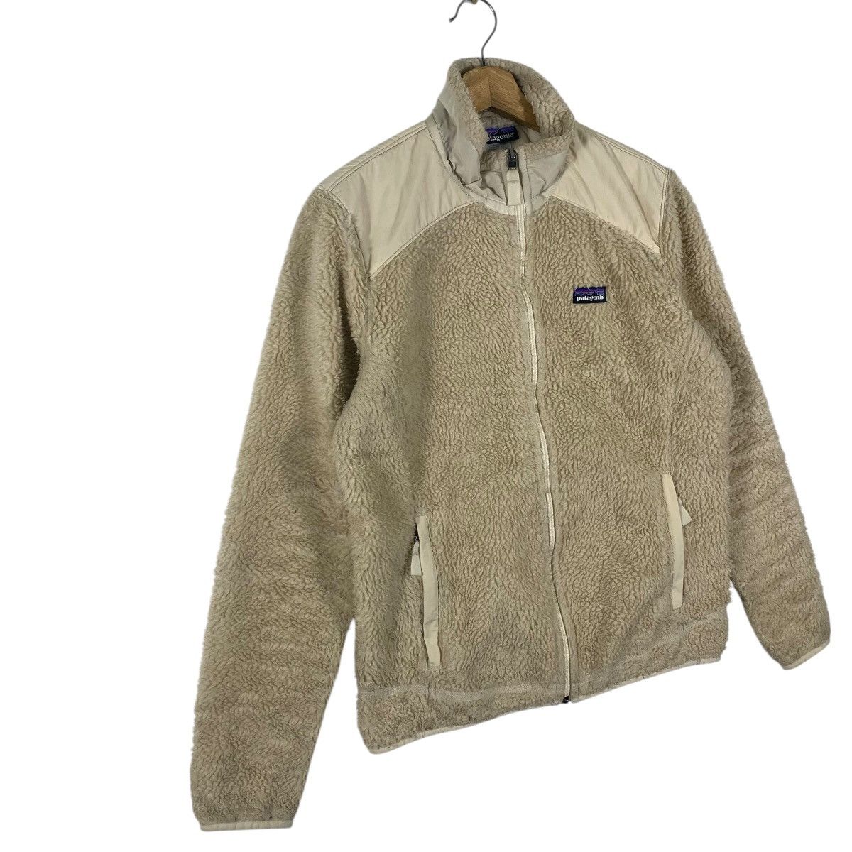 Patagonia Vintage Patagonia Retro-X Jacket Full Zip Natural Beige Size L / US 10 / IT 46 - 3 Thumbnail