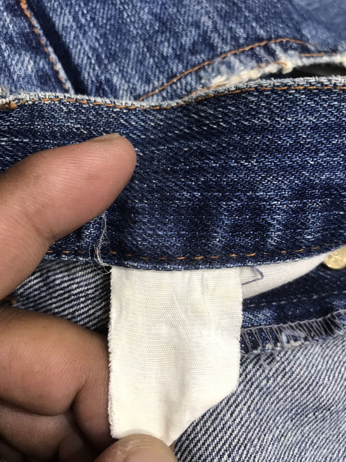 Designer 💥DENIM ART💥ZEROSAIL Japan Distressed Patchwork Denim F176 Size US 34 / EU 50 - 16 Thumbnail