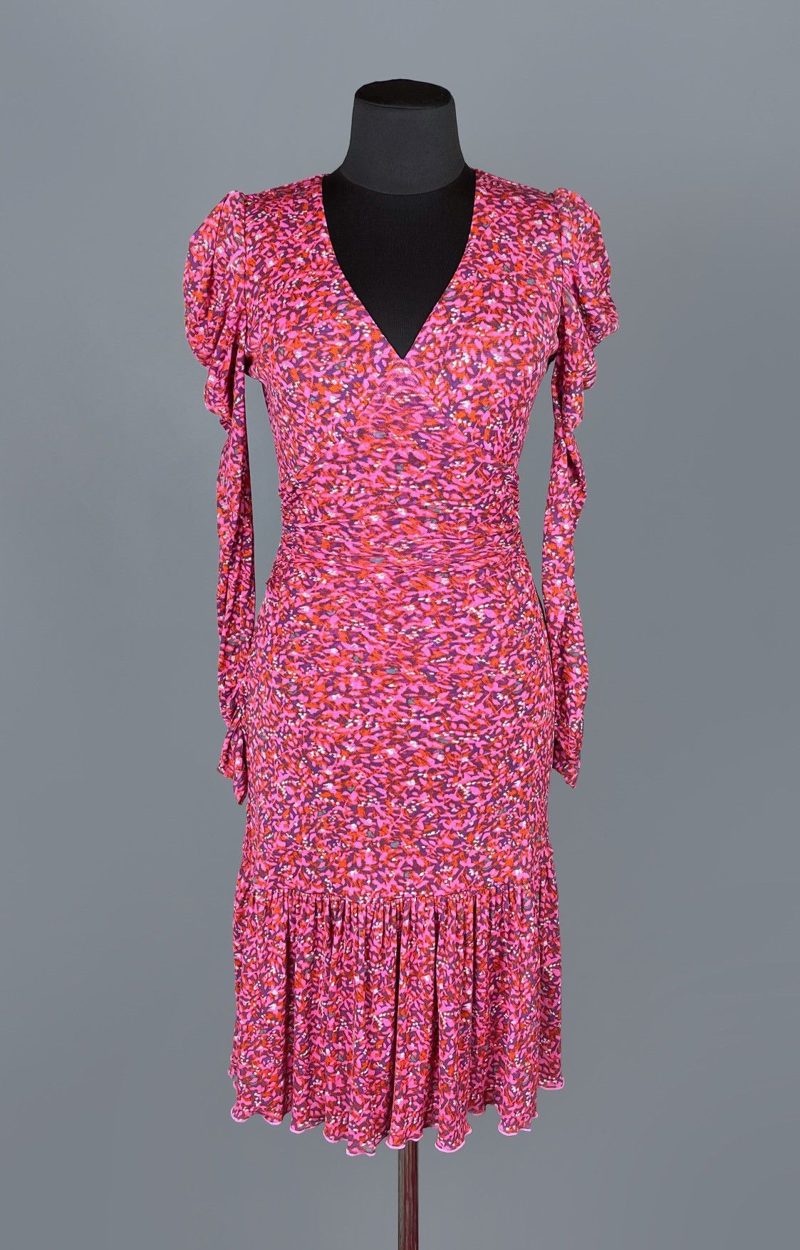 Diane von Furstenberg DIANE VON FURSTENBERG Alyssa Ruched Mini Dress Size XS Size XS / US 0-2 / IT 36-38 - 7 Thumbnail