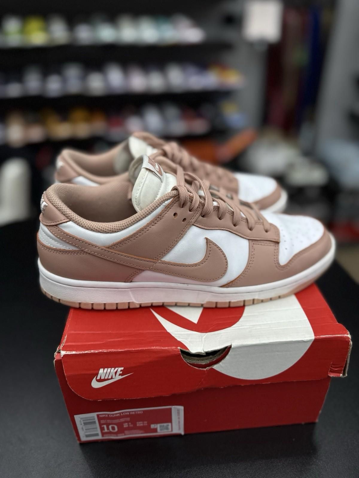 Nike Size 11.5W - Nike Dunk Low Rose Whisper Pink White Leather Size US 11.5 / IT 41.5 - 2 Thumbnail