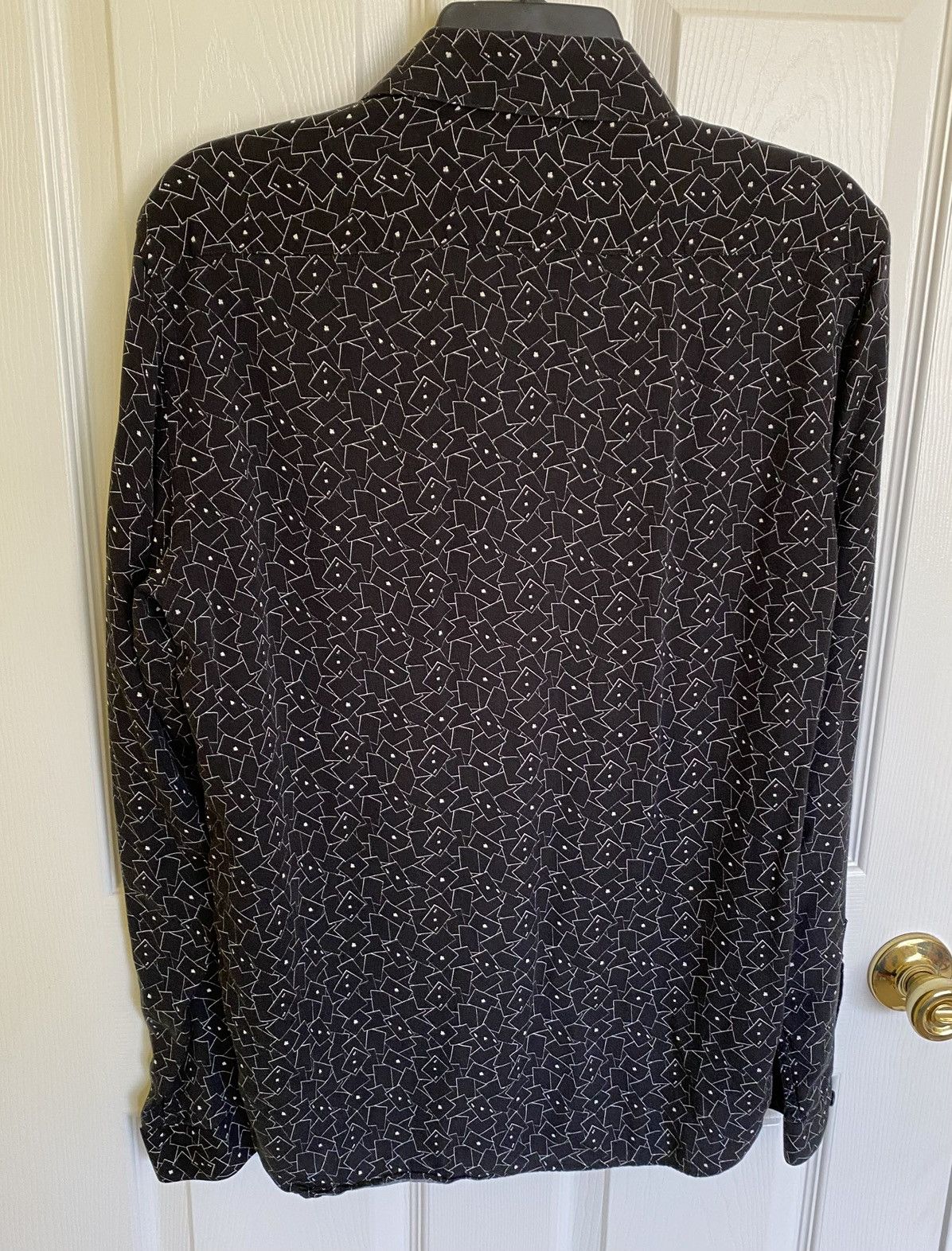 The Kooples The Kooples Paris Card Print Long Sleeve Button Up Shirt Size US M / EU 48-50 / 2 - 4 Thumbnail