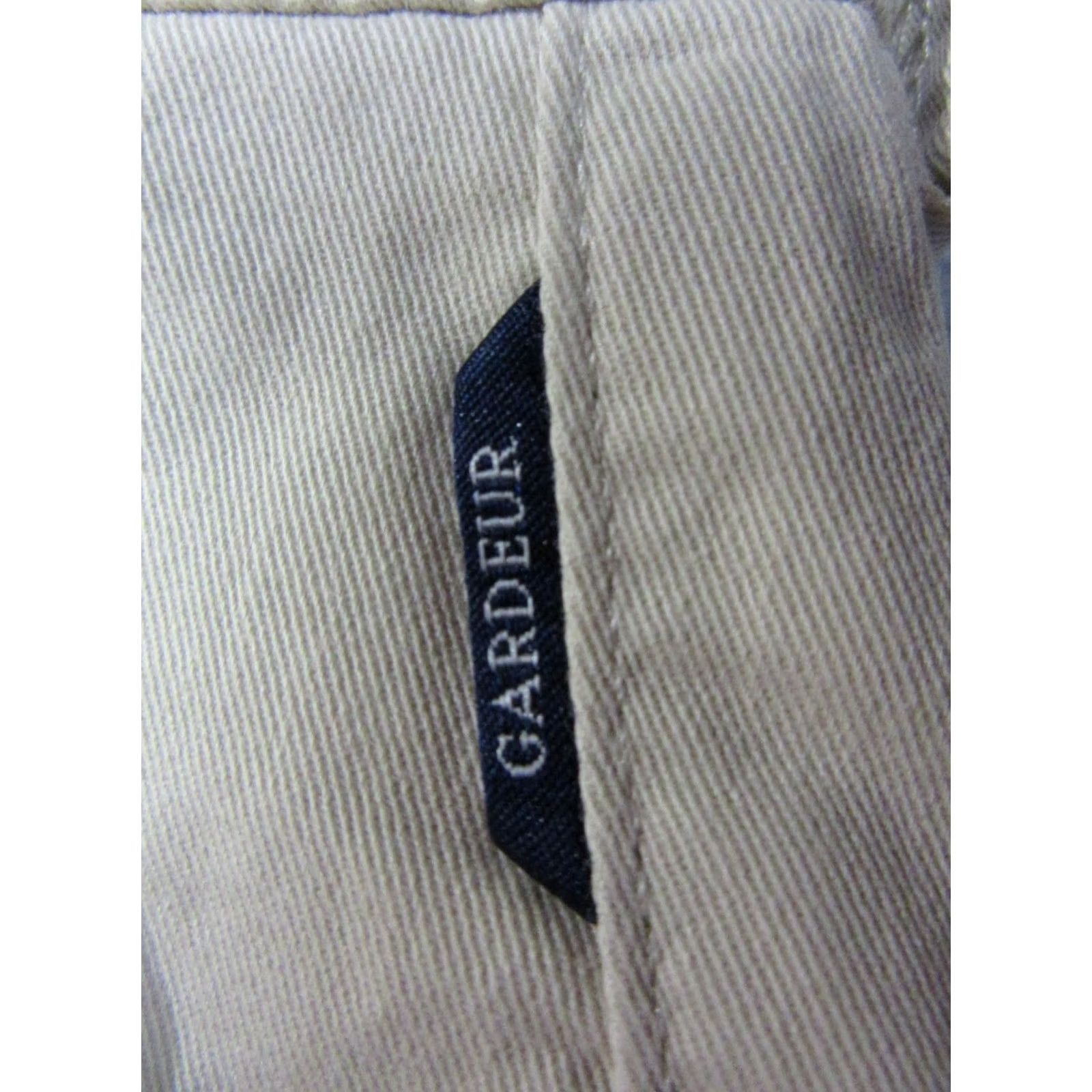 Vintage Atelier Gardeur Pants Mens 30x31.5 Beige Straight Leg Chino Nils Regular Fit Size US 30 / EU 46 - 7 Thumbnail