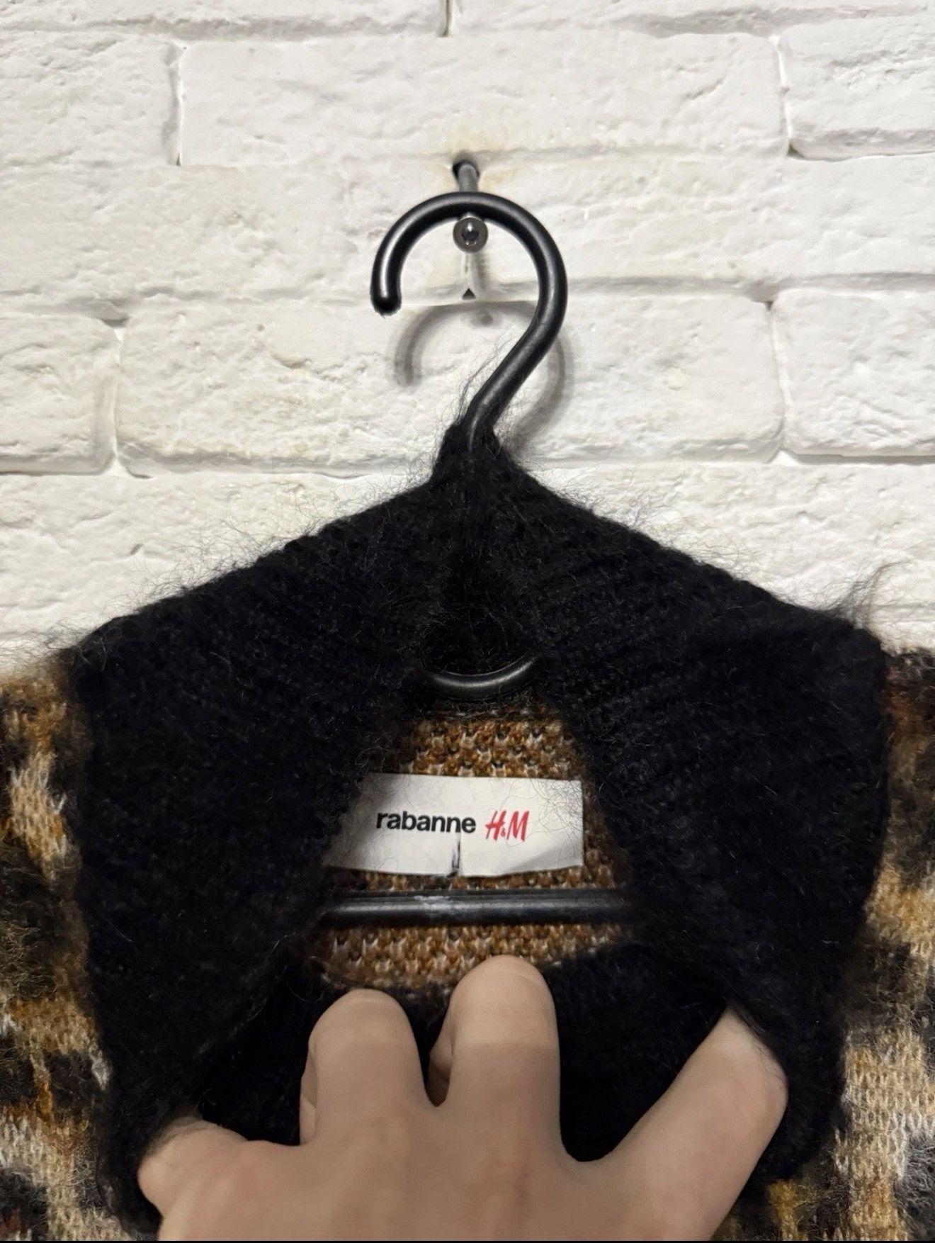 H&M Rare Rabanne H&M Mohair Blend Men`s Sweater Leopard Patern Size US L / EU 52-54 / 3 - 3 Thumbnail