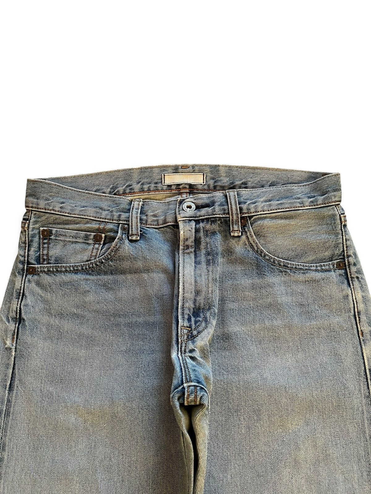 Japanese Brand × Uniqlo Vintage Japanese Uniqlo Selvedge Faded Wash Loose Jeans Size US 31 - 5 Thumbnail