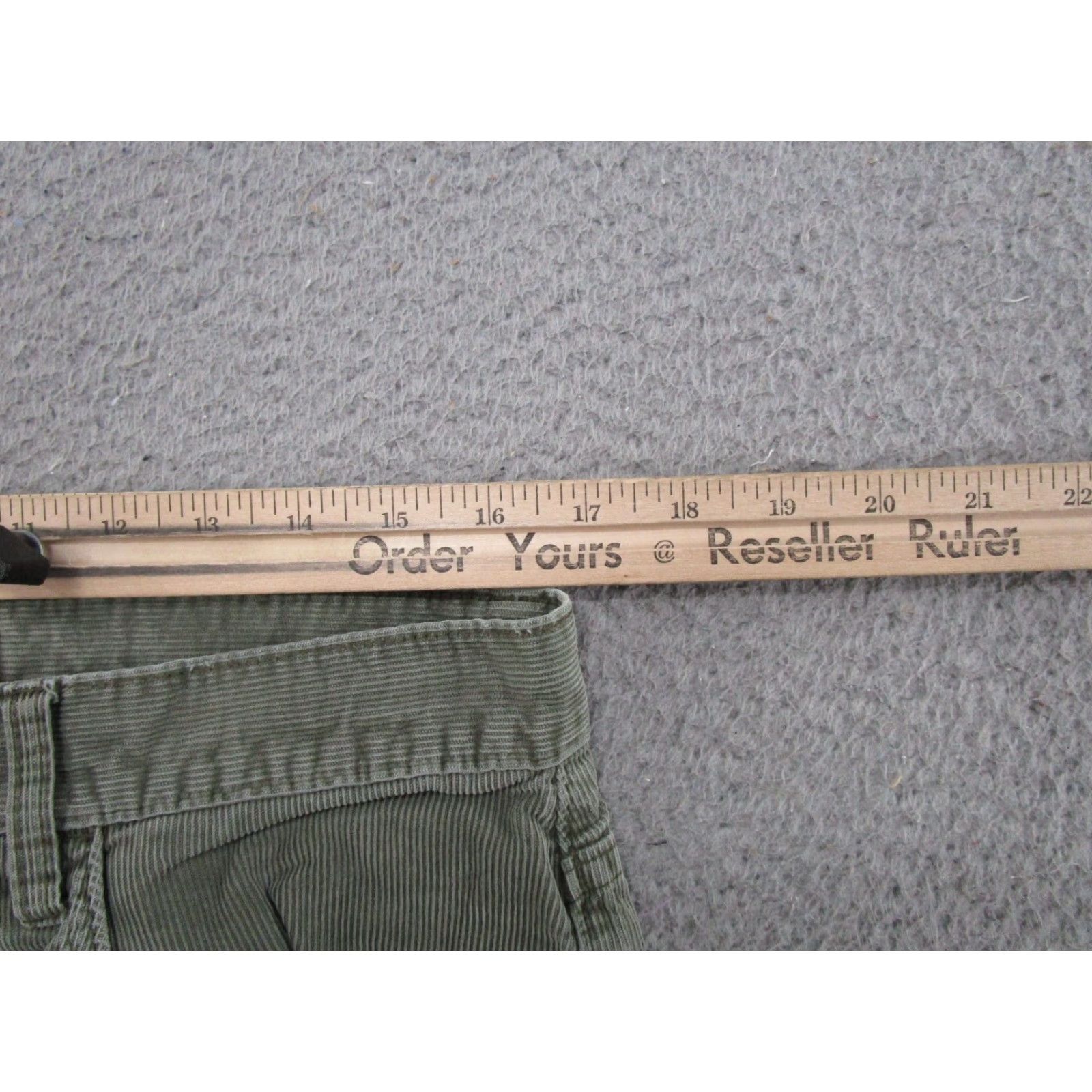 Gap VINTAGE Gap Relaxed Boot Fit Corduroy Pants Baggy 90s y2k Wide Leg Green 35x30 Size US 35 - 6 Thumbnail
