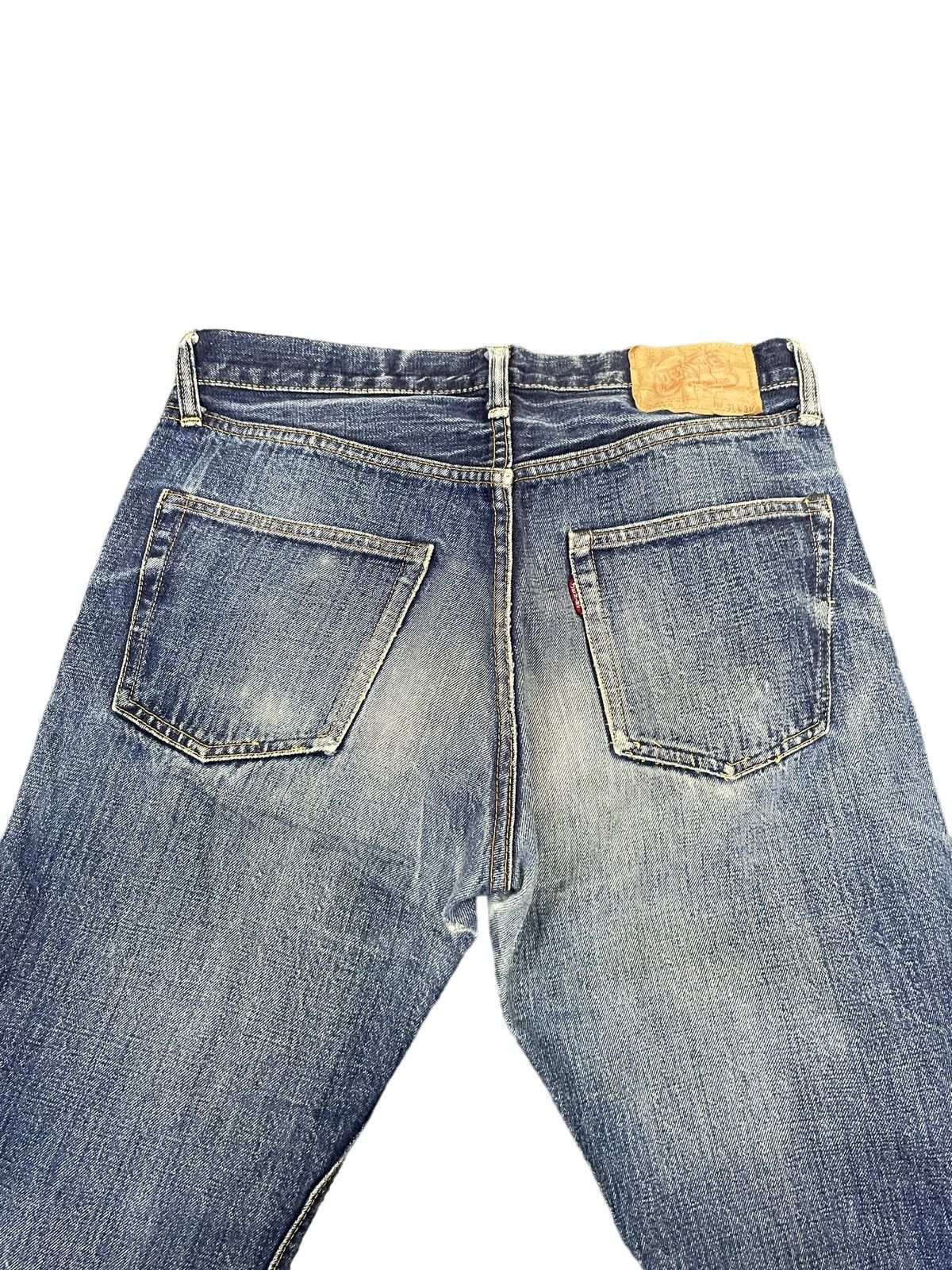 Denime × Vintage Vintage Denime x Shiprs Selvedge Distresed Denim Size US 31 - 9 Thumbnail