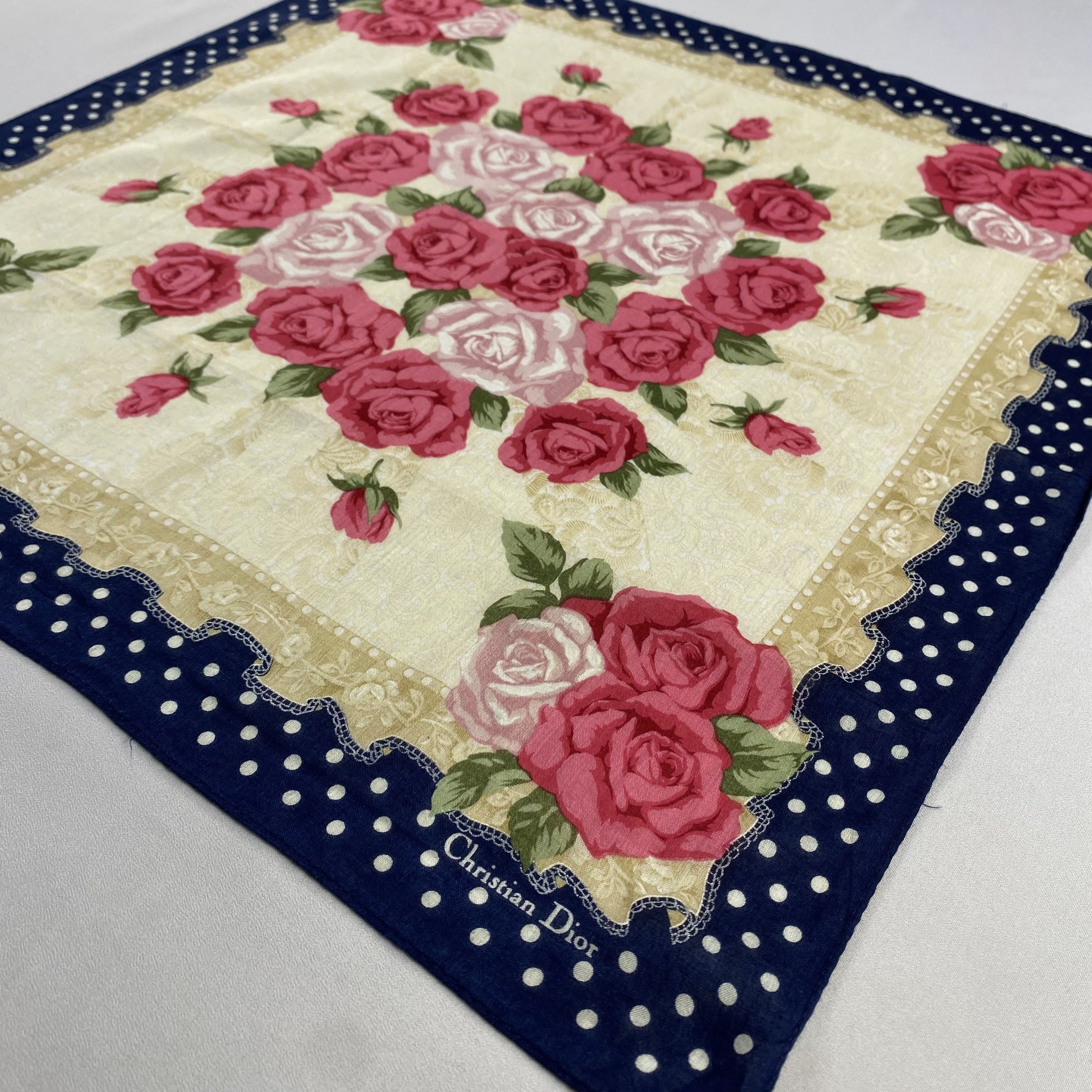 Vintage Christian Dior Monsieur Handkerchief / Neckerchief-P1045 Size ONE SIZE - 2 Thumbnail