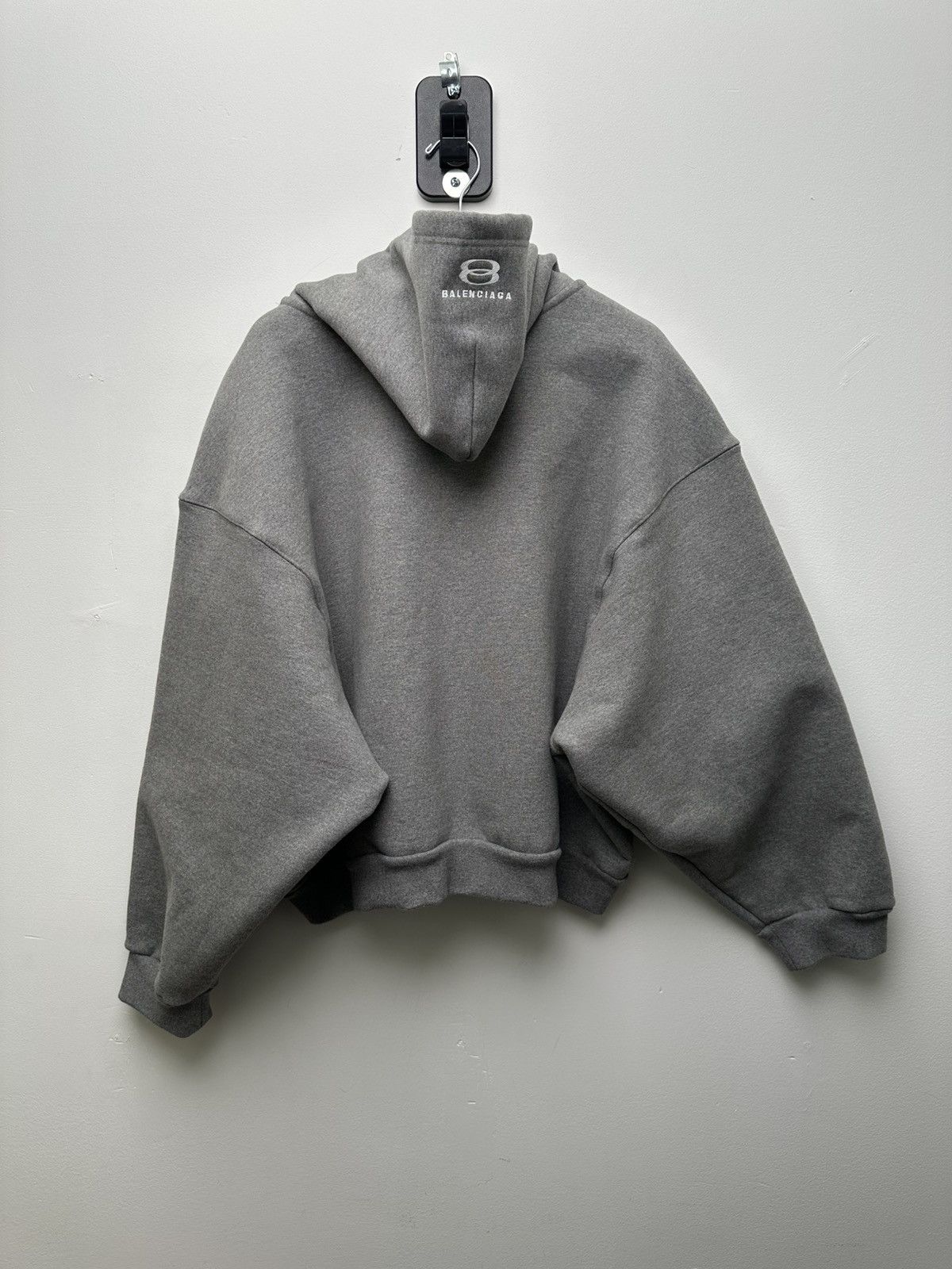 Balenciaga Balenciaga Heavy Grey Zip Hoodie Size US M / EU 48-50 / 2 - 9 Thumbnail