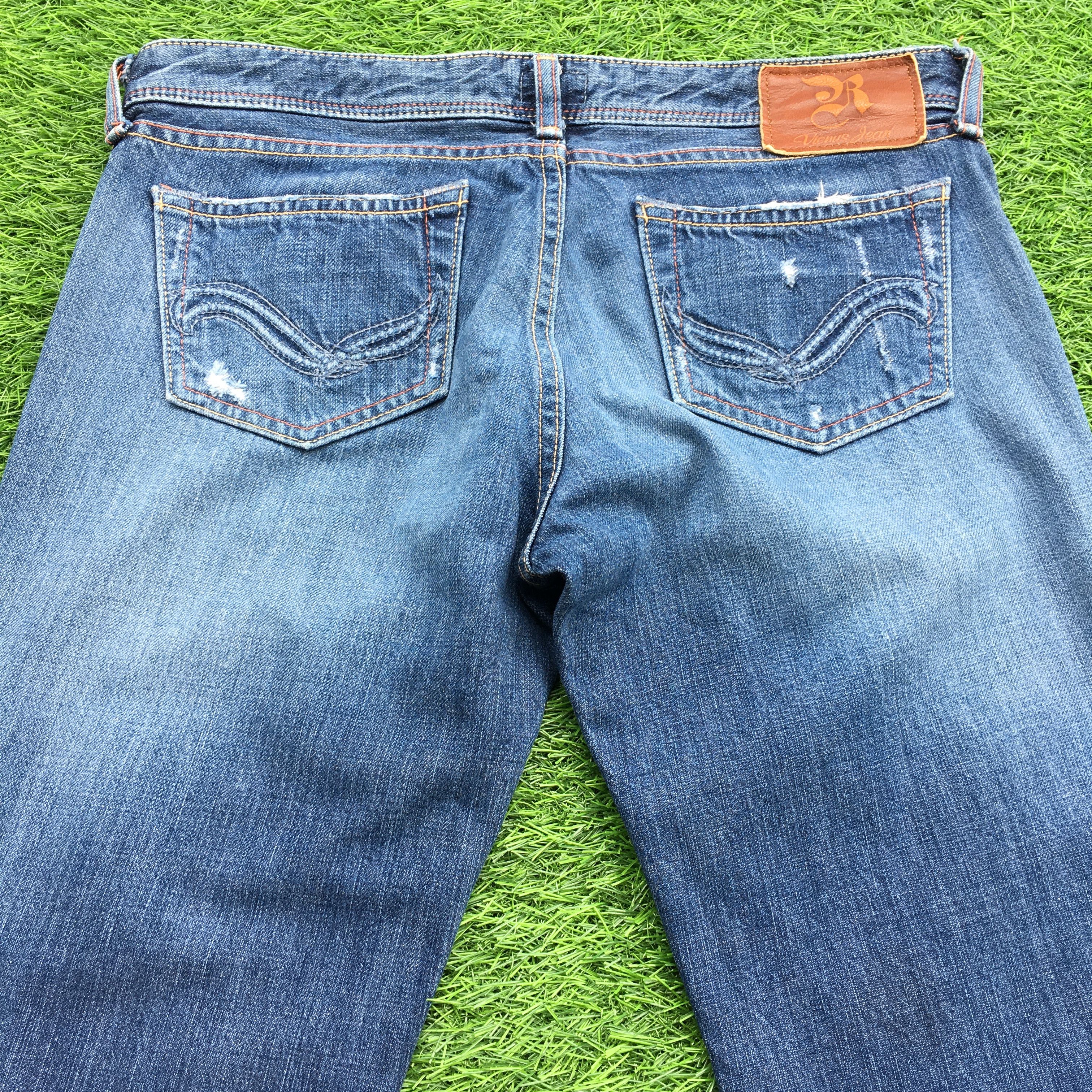 Japanese Brand Low Rise Distressed Bootcut Jeans D-1232 Size 28" / US 6 / IT 42 - 4 Thumbnail