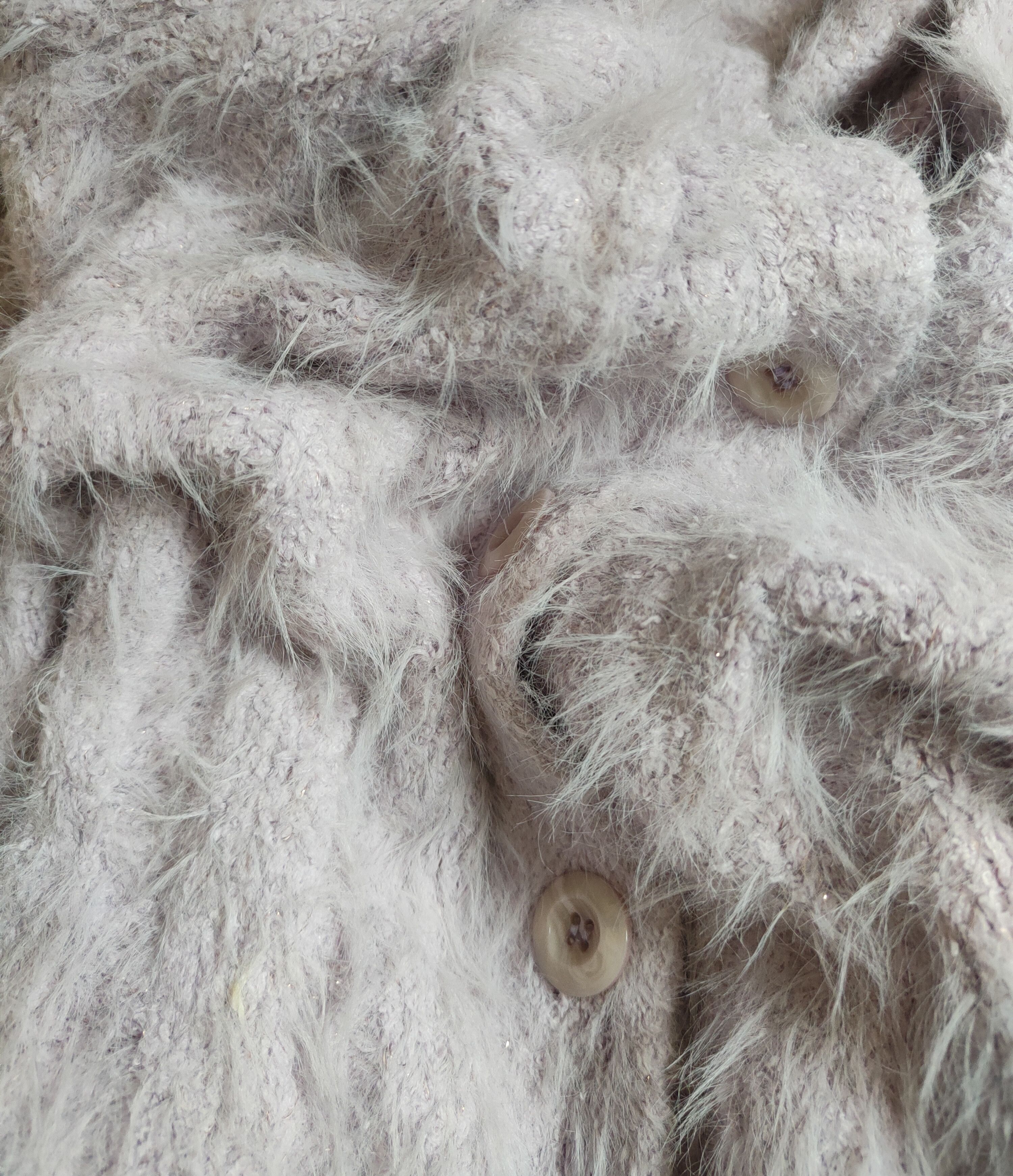 Vintage Artists GRL Light Purple Fur Mohair Knitwear Cardigan Size M / US 6-8 / IT 42-44 - 10 Thumbnail