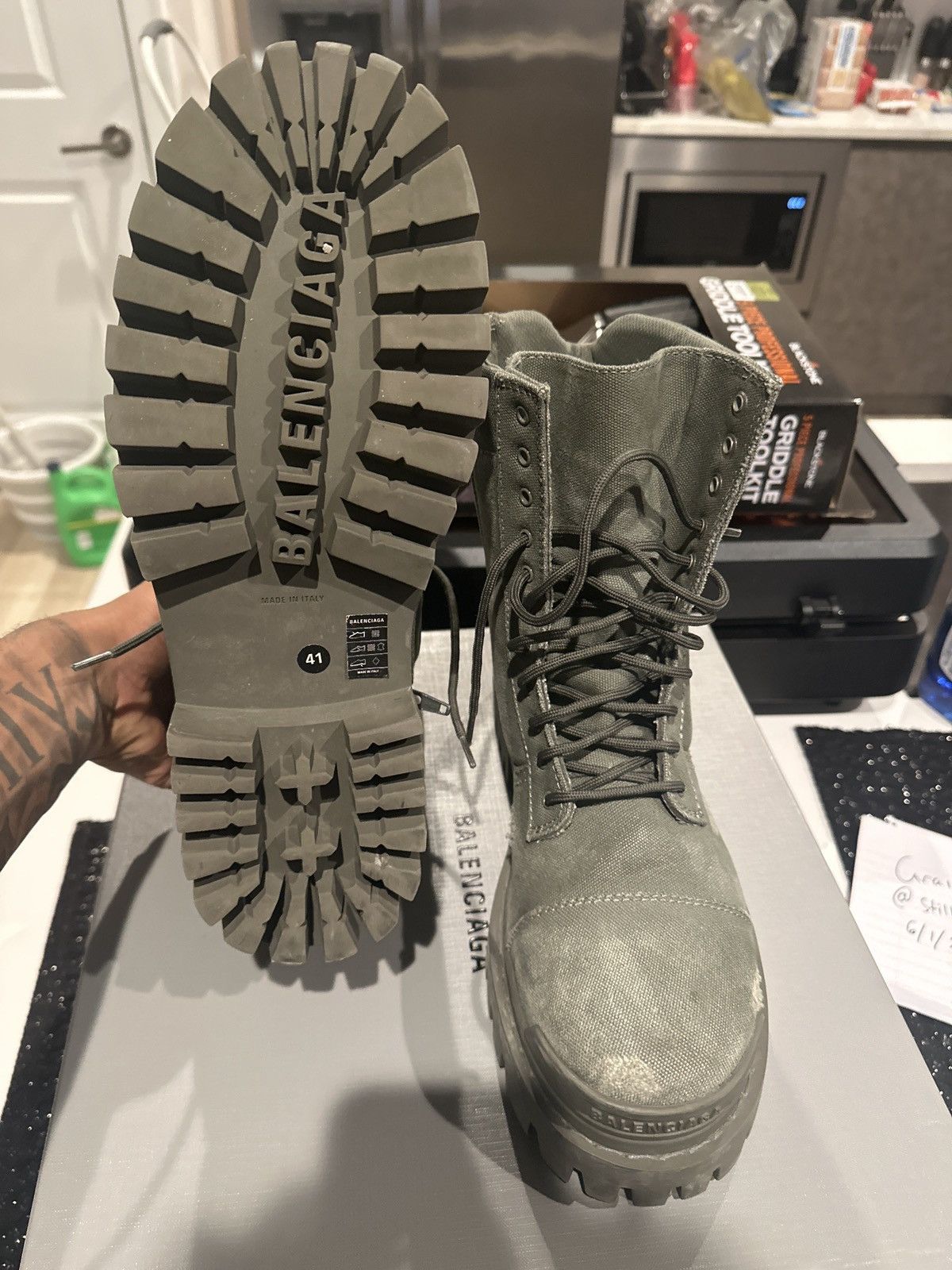 Balenciaga Combat Strike Boots