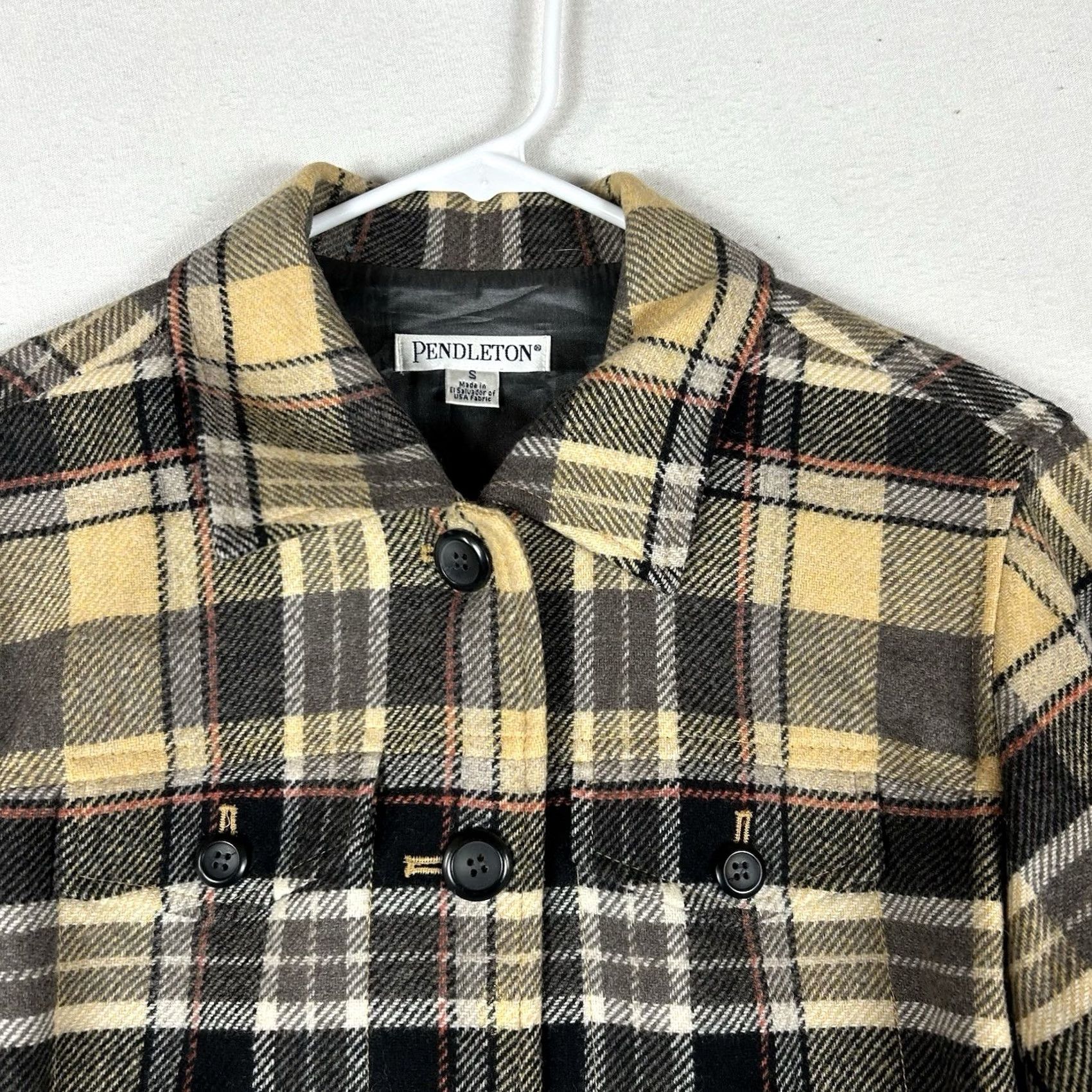 Pendleton Pendleton Jacket Blazer Women's Small Wool Plaid Button Up Vintage? No, Basic Jacket, Short, Long Sleeve, Lined, Wool Size S / US 4 / IT 40 - 3 Thumbnail