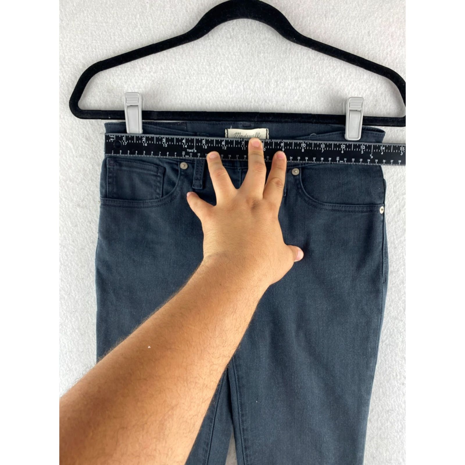 Madewell Madewell Jeans Womens 24 Black High-Rise Skinny Dark Wash Stretch Denim Pants - 5-Pocket Design Menstrual? Size 42" / US 20 - 7 Thumbnail