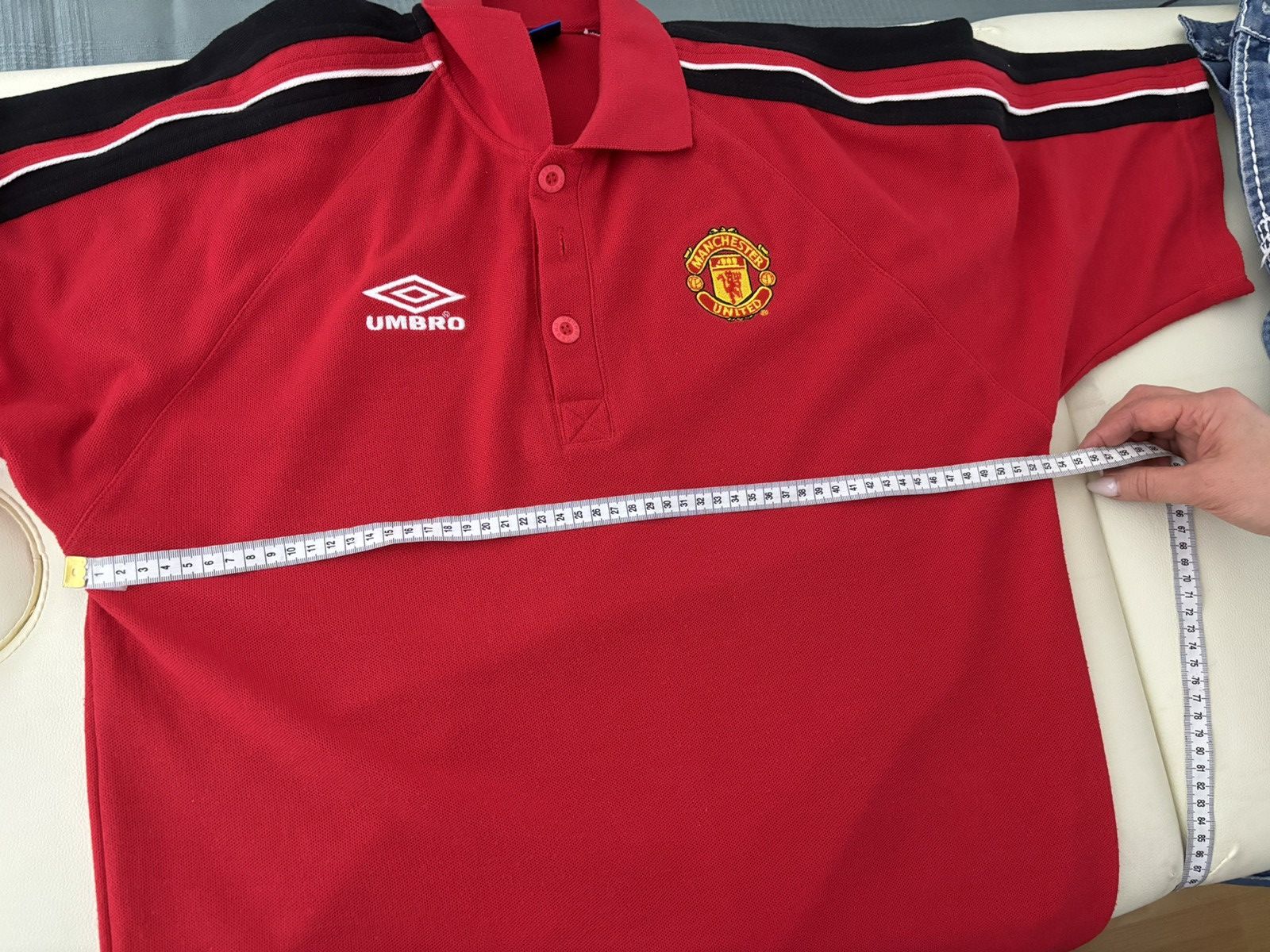 Umbro Vintage Umbro Manchester United soccer jersey rare size M Size US M / EU 48-50 / 2 - 8 Thumbnail