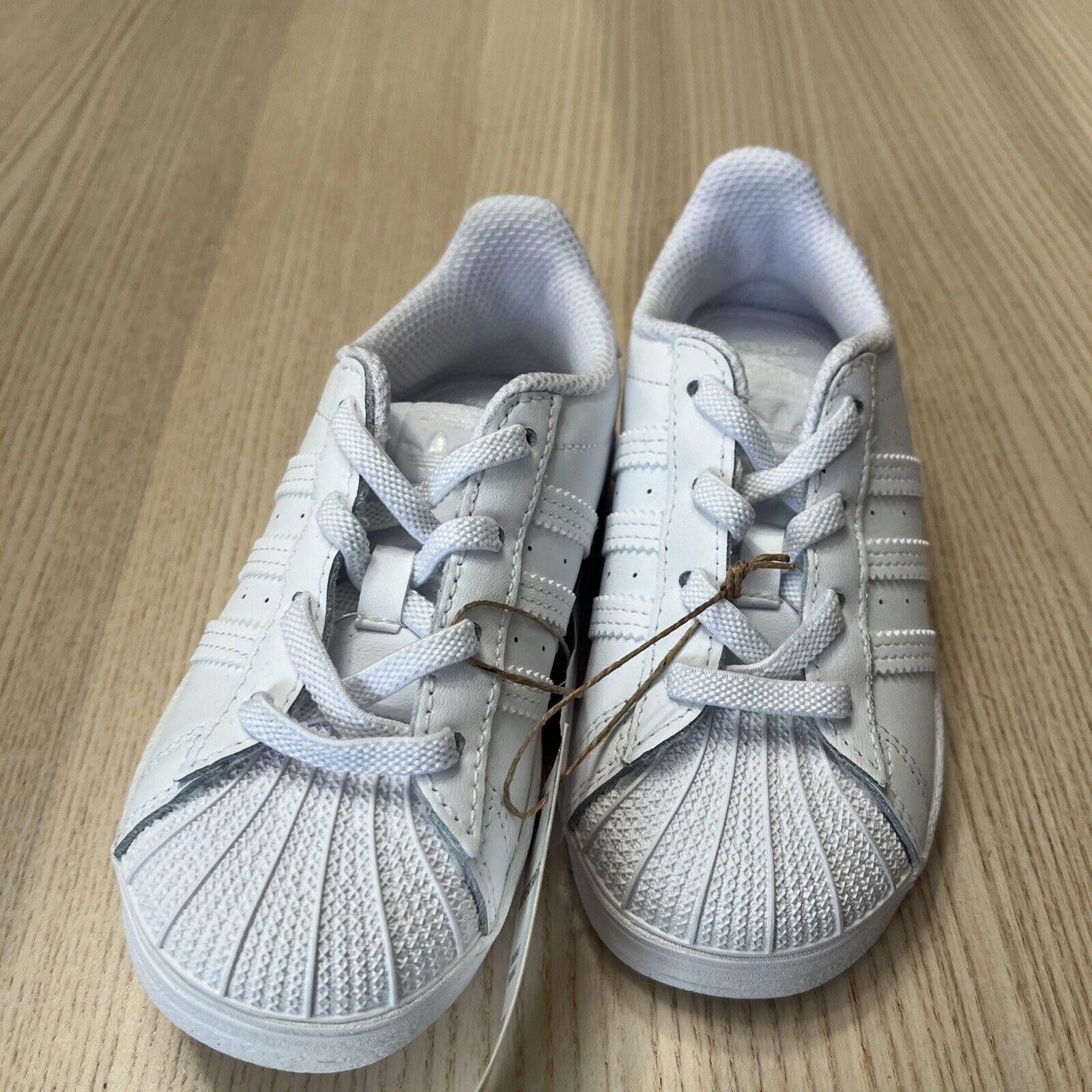 Adidas adidas toddler Superstar EL I Shoes All White EF5397 9K Size US 9 / EU 42 - 2 Thumbnail