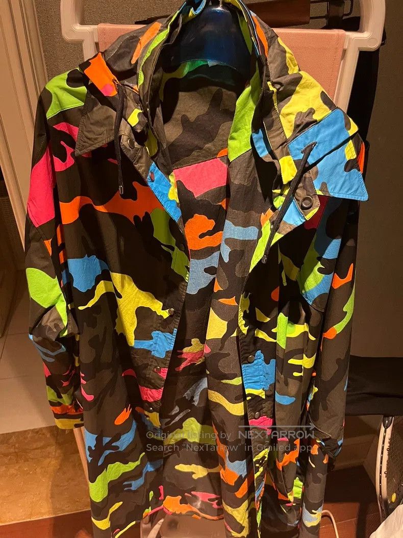 Valentino Valentino Camouflage hooded shirt Size US S / EU 44-46 / 1 - 6 Thumbnail