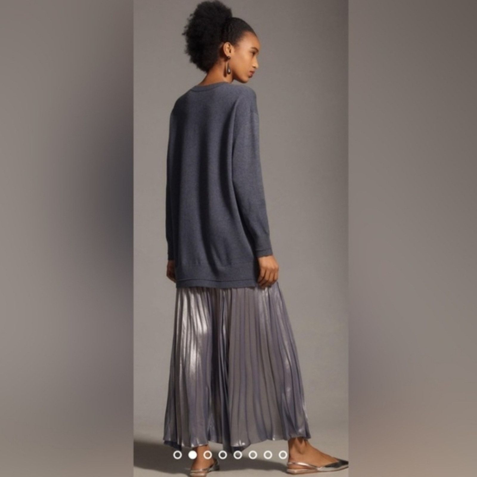 Anthropologie Anthropologie Pleated Twofer Sweater Midi Dress 1X Size XL / US 12-14 / IT 48-50 - 5 Thumbnail