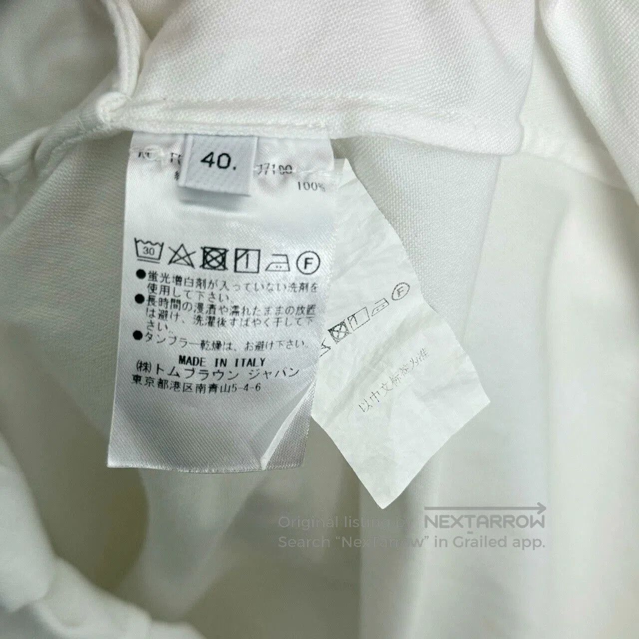 Thom Browne Thom Browne White Striped Shirt Dress. Size S / US 4 / IT 40 - 4 Thumbnail