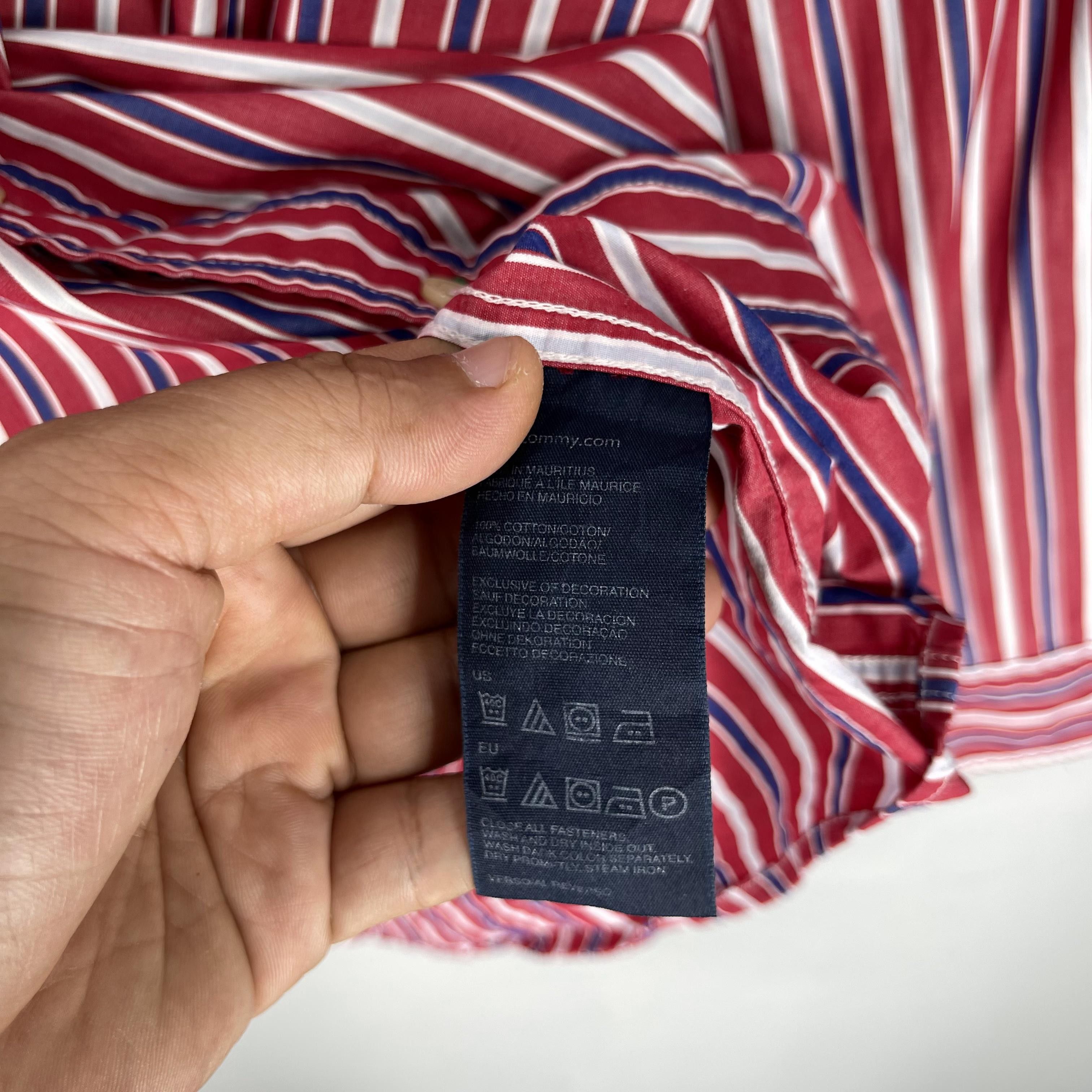 Tommy Hilfiger Vintage 90s TOMMY HILFIGER Retro Stripes Oxfords Shirt Size US XL / EU 56 / 4 - 6 Thumbnail