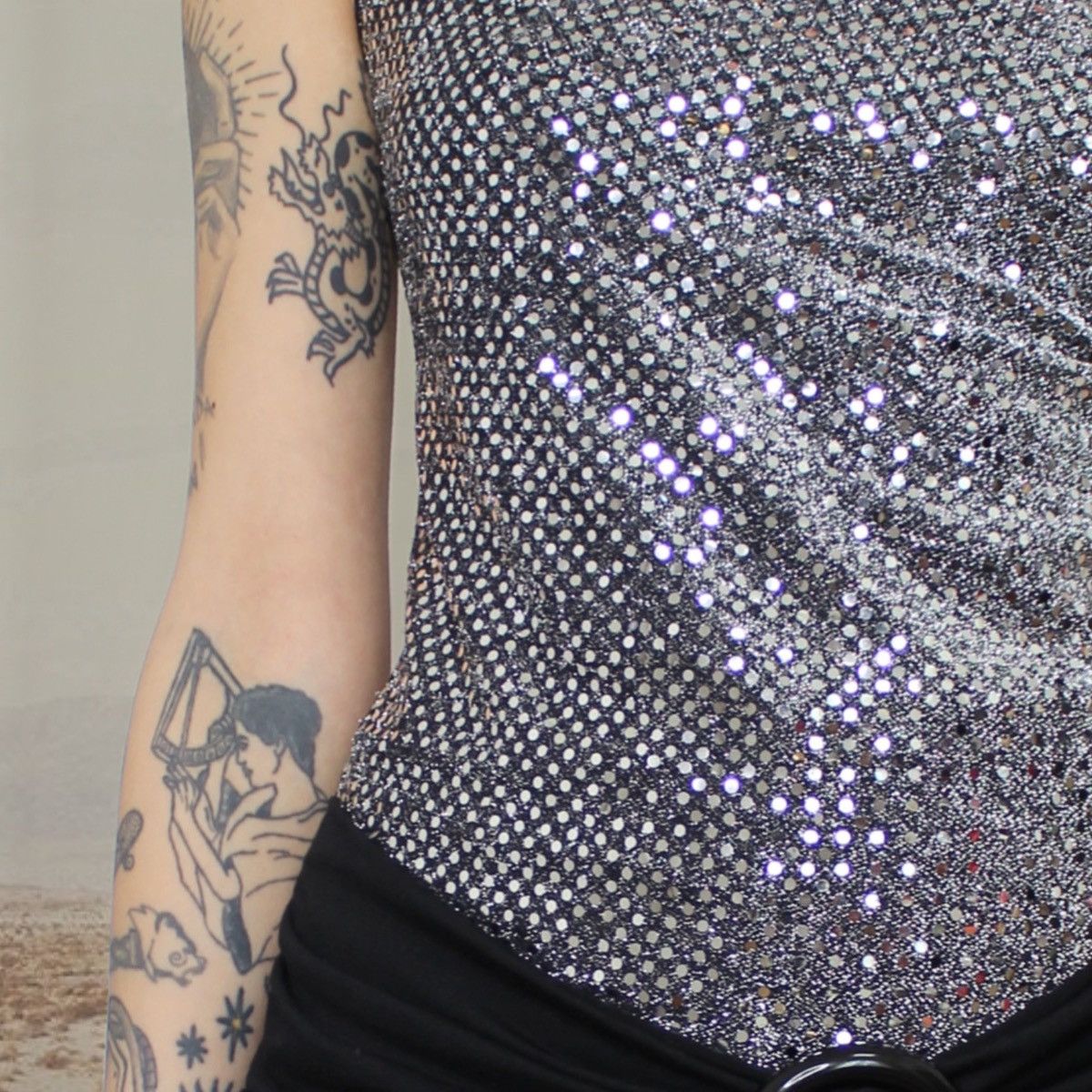 Vintage 🪩DISCOBALL MINIDRESS🪩 Size M / US 6-8 / IT 42-44 - 4 Thumbnail