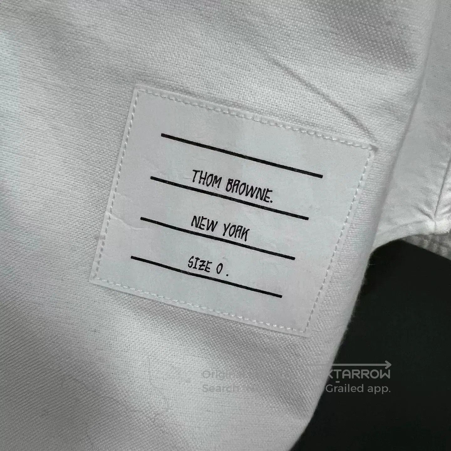 Thom Browne thom browne white pocket fishtail shirt. Size US XXS / EU 40 - 2 Thumbnail
