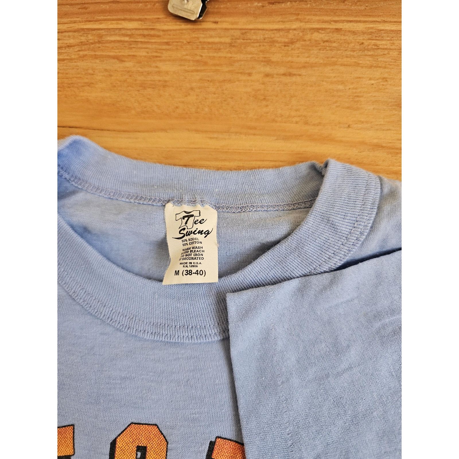 Other 80s Nuke A Puke Blue Yellow T-shirt Sz M Funny Size US M / EU 48-50 / 2 - 5 Thumbnail